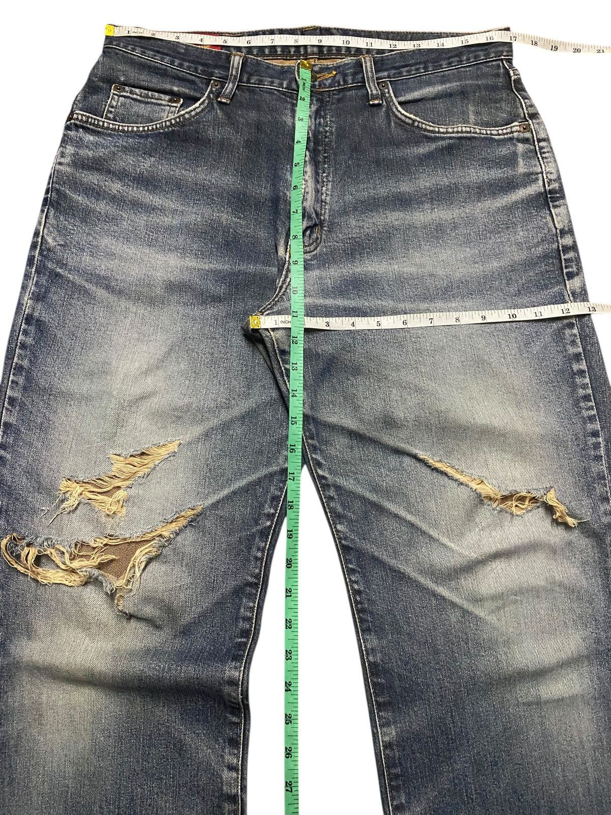 Junya Watanabe Vintage Japanese Brand Edwin Us Classic Distressed Jeans Size US 34 / EU 50 - 9 Thumbnail