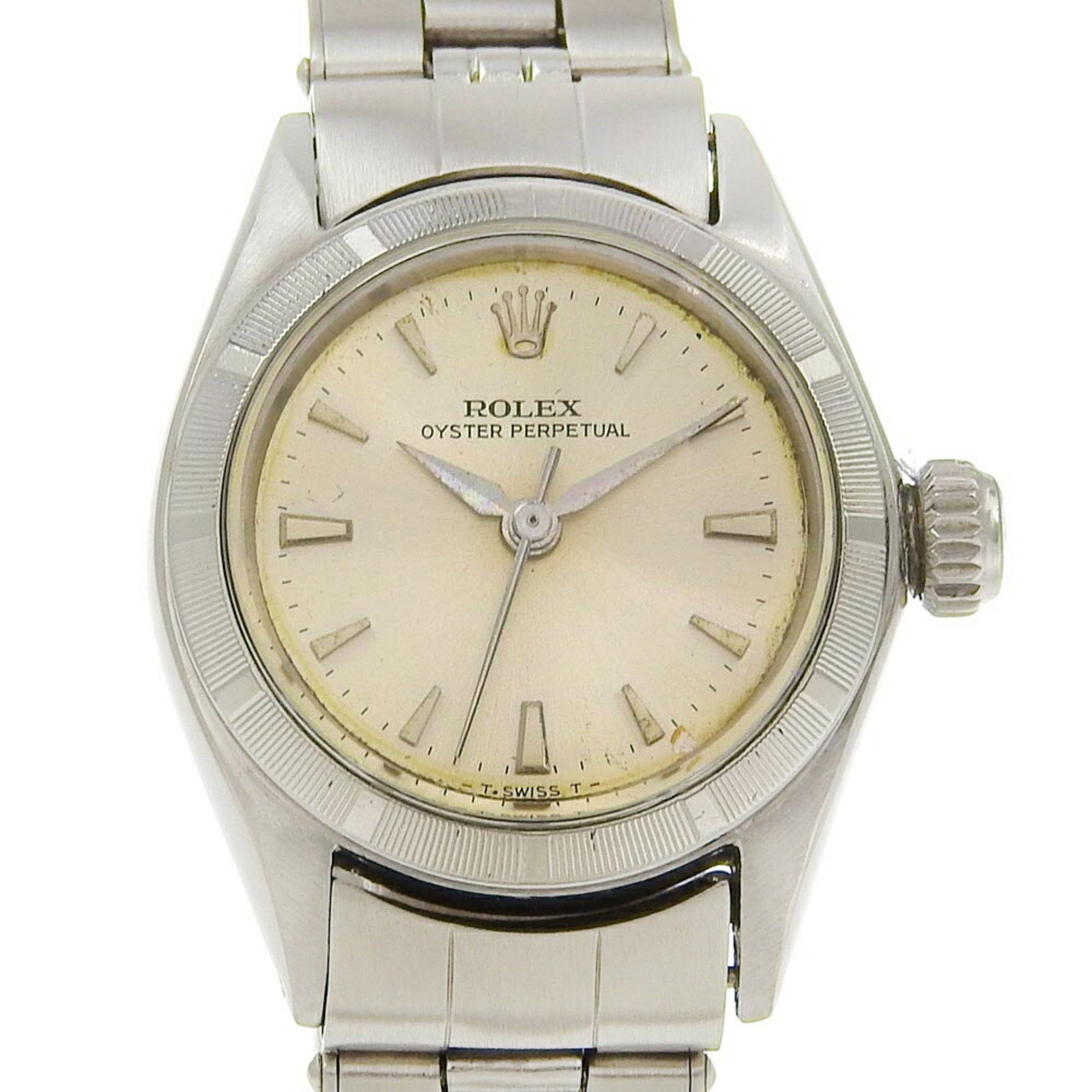 Rolex Rolex Oyster Perpetual Watch Thunderbird Bezel 6623 Stainless Steel 1965 Automatic Silver Dial perpetual Ladies Size ONE SIZE - 1 Thumbnail