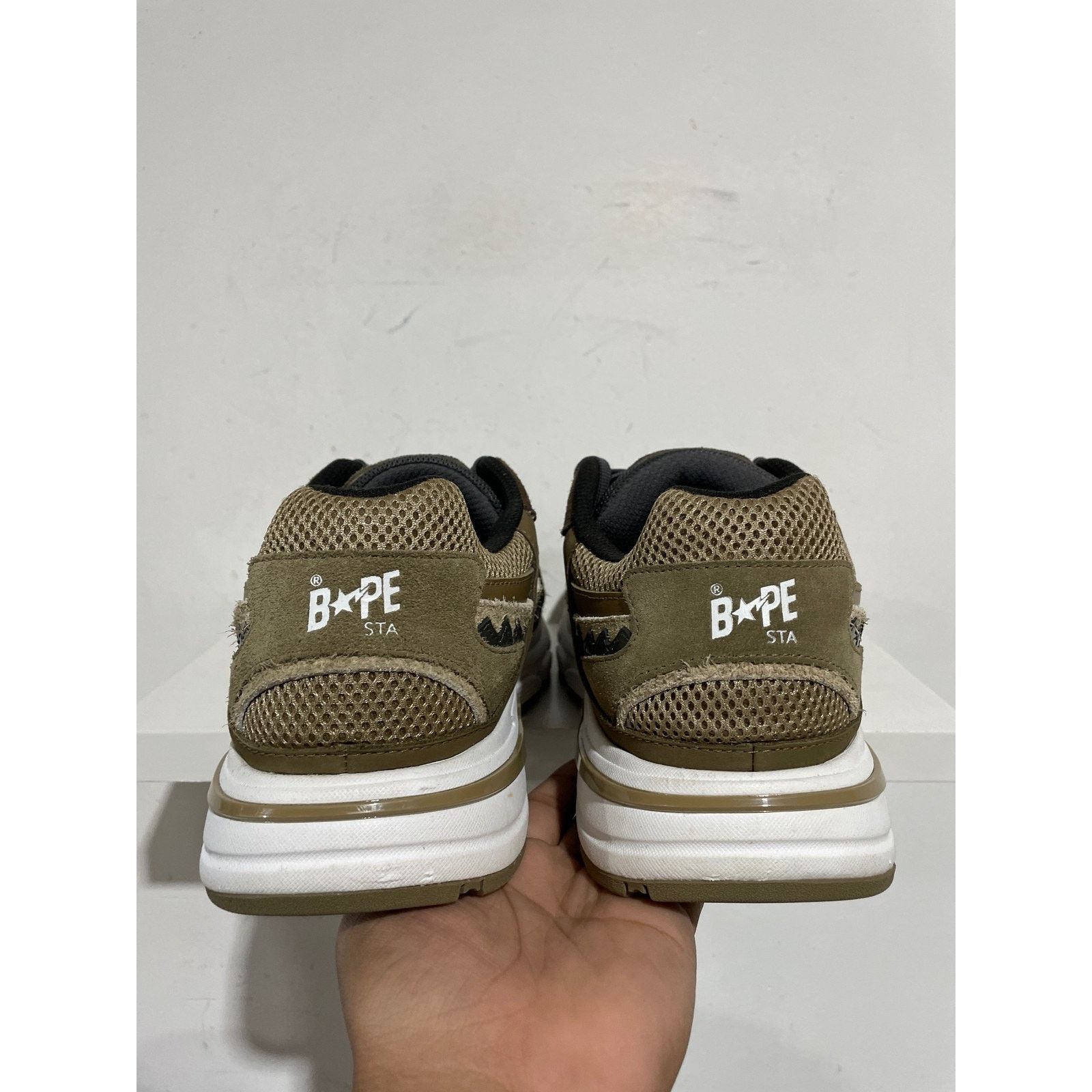 Bape A BATHING APE BROWN BAPE STA SHARK M2 SIZE 13 PREOWNED Size US 13 / EU 46 - 3 Thumbnail