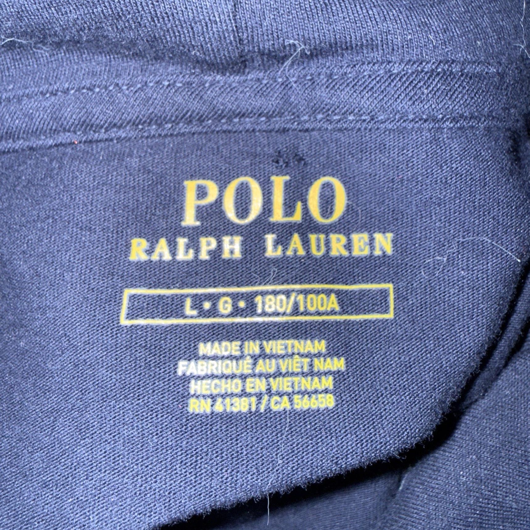 Polo Ralph Lauren VINTAGE Polo Ralph Lauren Blue Hooded Pullover Mens L Hoodie Pullover Blue Men Size US L / EU 52-54 / 3 - 4 Thumbnail