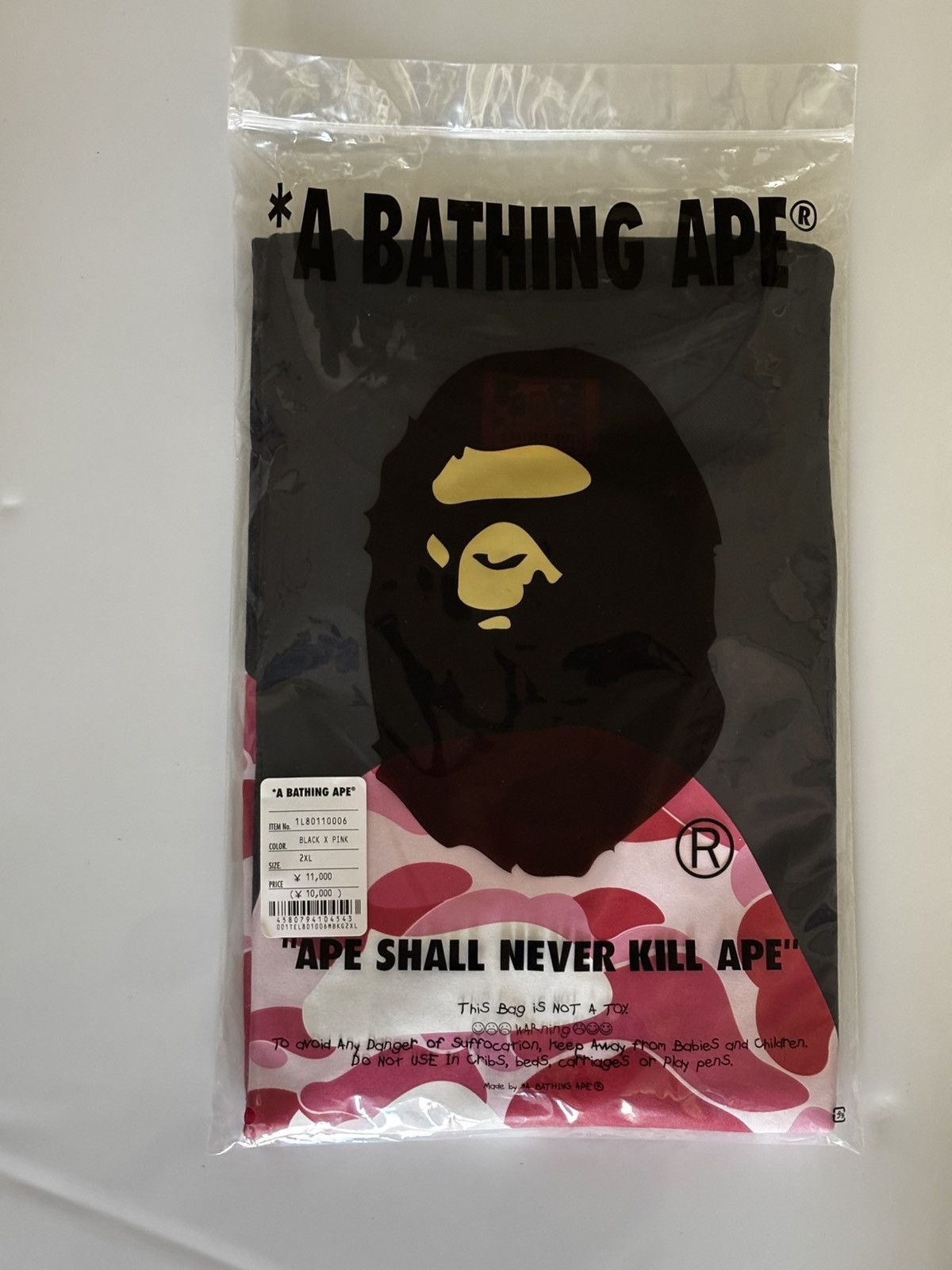 Bape Authentic ape bape abc camo big ape head tee t shirt 2L new Size US XXL / EU 58 / 5 - 9 Thumbnail