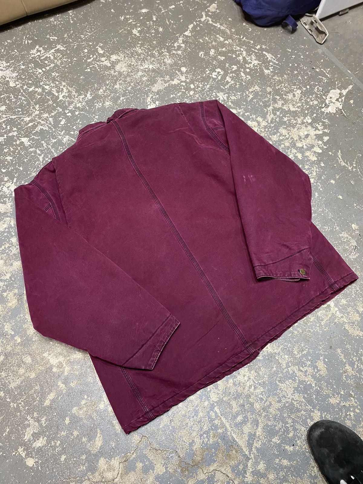 Carhartt × Vintage Vintage Carhartt Plum Purple Blanket Lined Chore Jacket 90s Size US XL / EU 56 / 4 - 9 Thumbnail