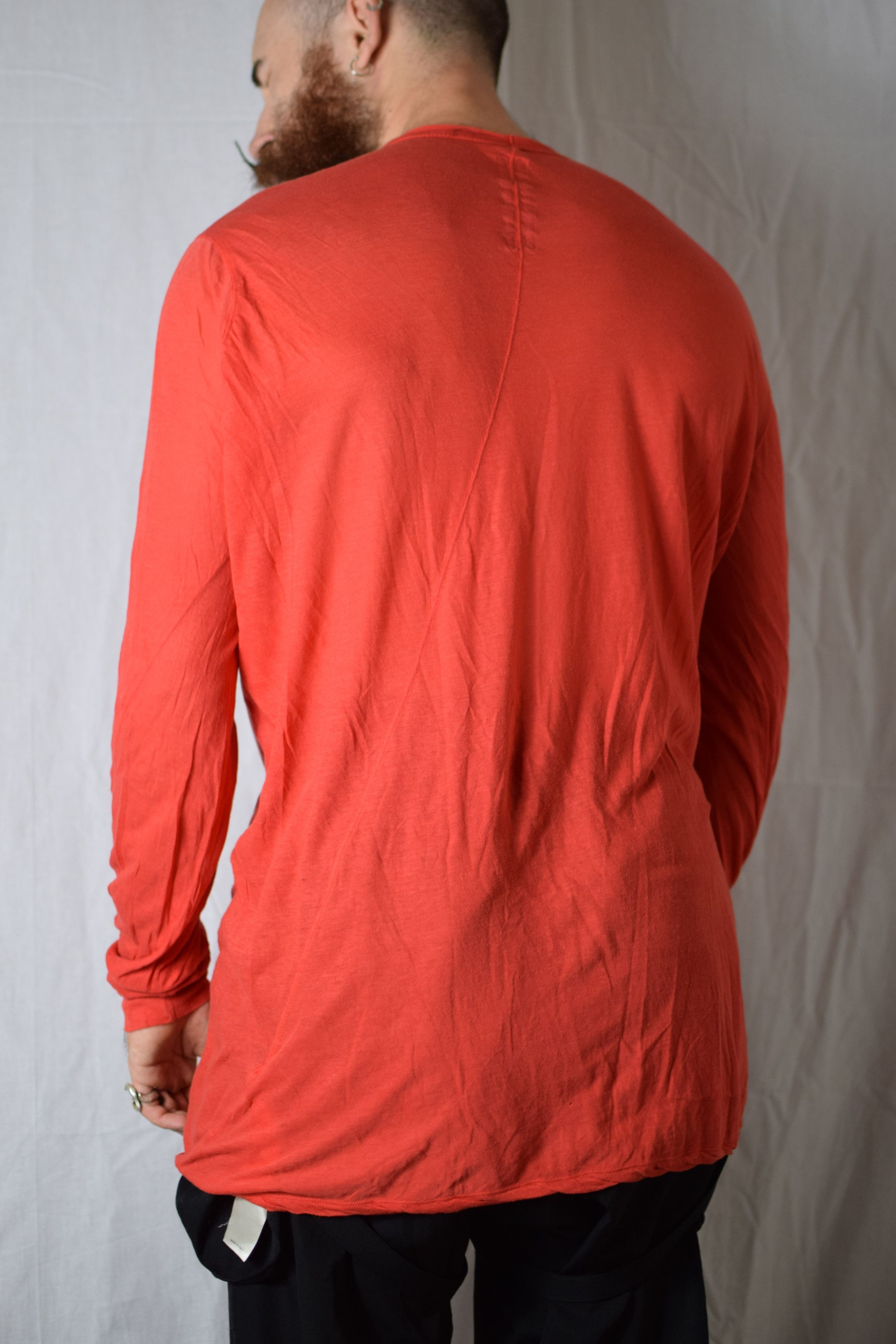 Rick Owens Rick Owens SS17 Red Longsleeve - RU17S9266-UC Size US M / EU 48-50 / 2 - 5 Thumbnail