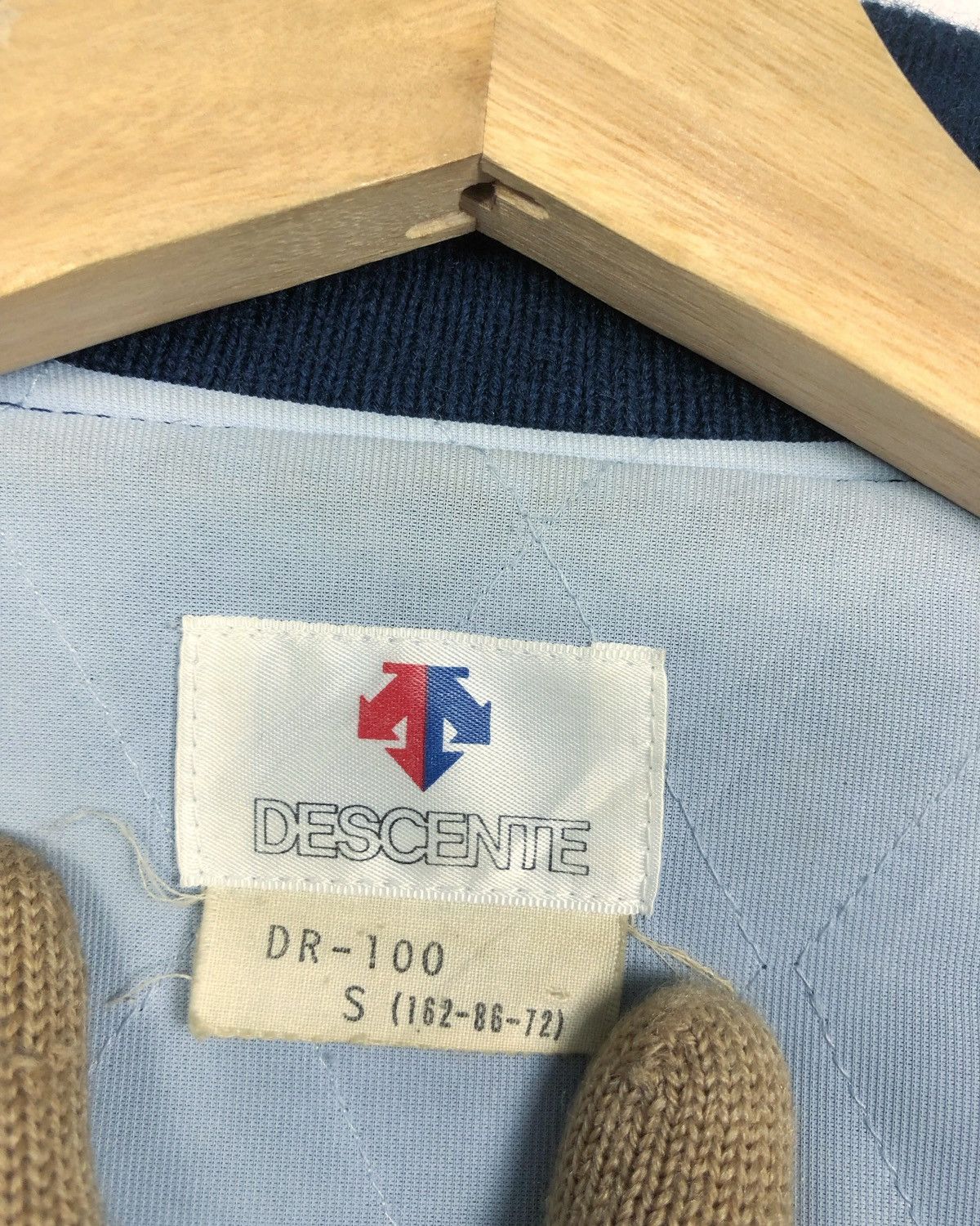 Descente × Vintage Rare Vintage Descente Stadium Wool Leather Varsity Jacket Size US S / EU 44-46 / 1 - 9 Thumbnail