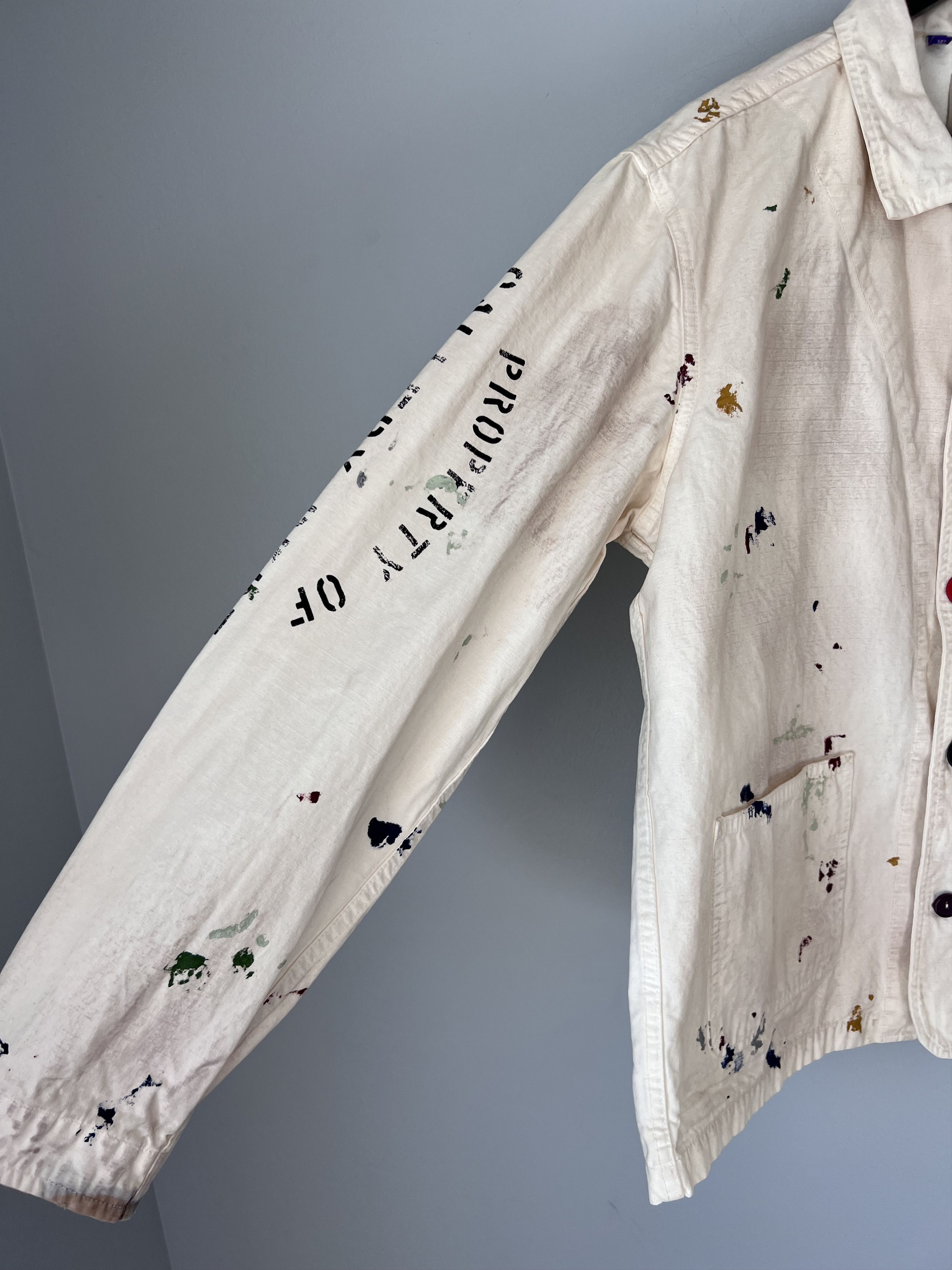 Gallery Dept. Gallery Dept. EP Paint Splatter Jacket in White Size US XXL / EU 58 / 5 - 4 Thumbnail