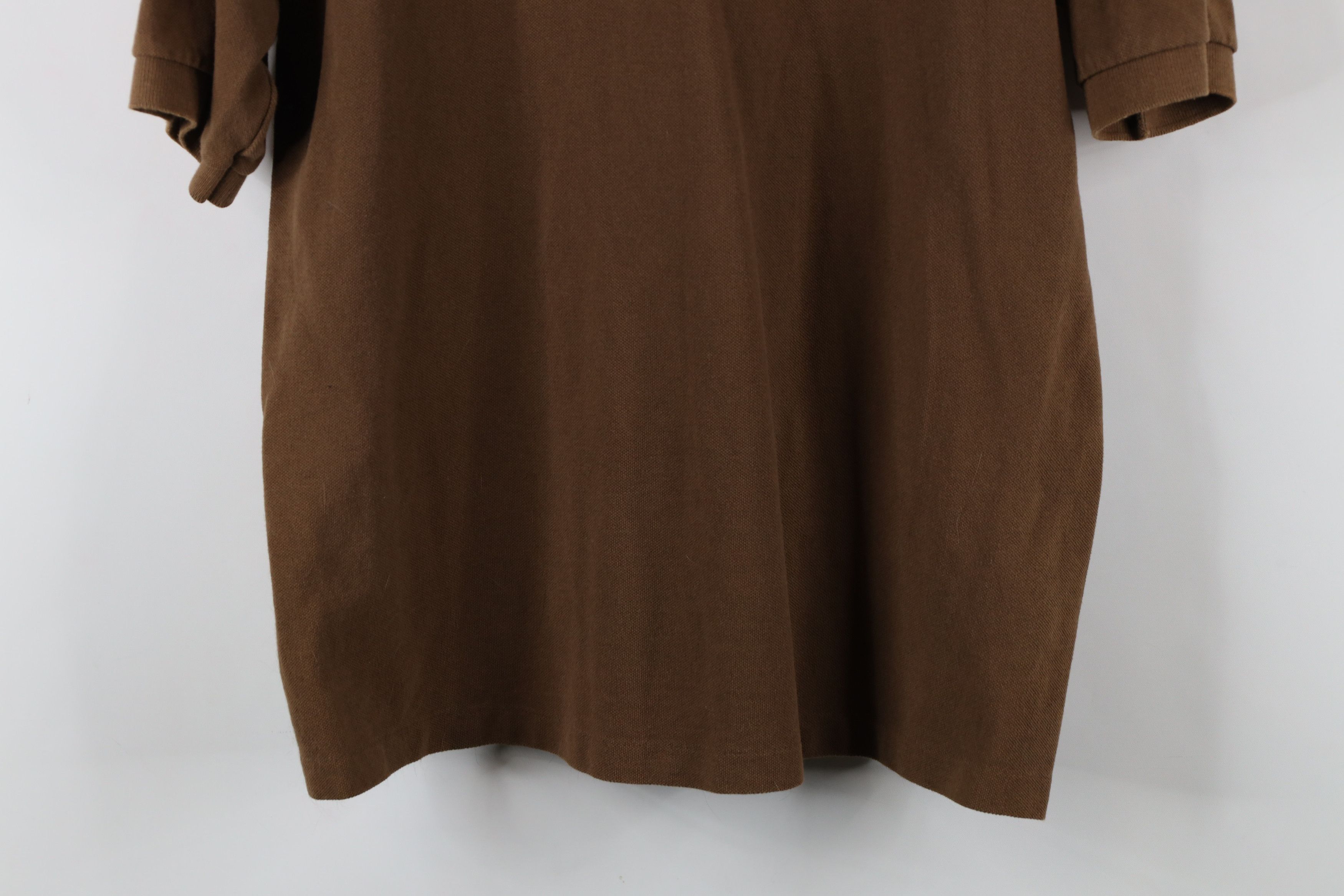 Tommy Hilfiger × Vintage Vintage 90s Tommy Hilfiger Pique Cotton Polo Shirt Brown USA Size US L / EU 52-54 / 3 - 10 Thumbnail