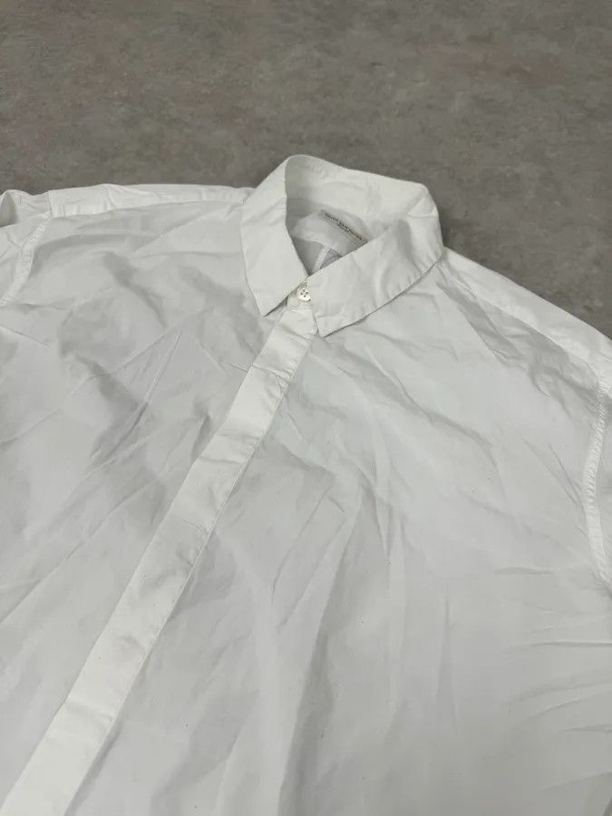 Dries Van Noten Dries Van Noten Contemporary White & Navy Shirt Size US M / EU 48-50 / 2 - 5 Thumbnail