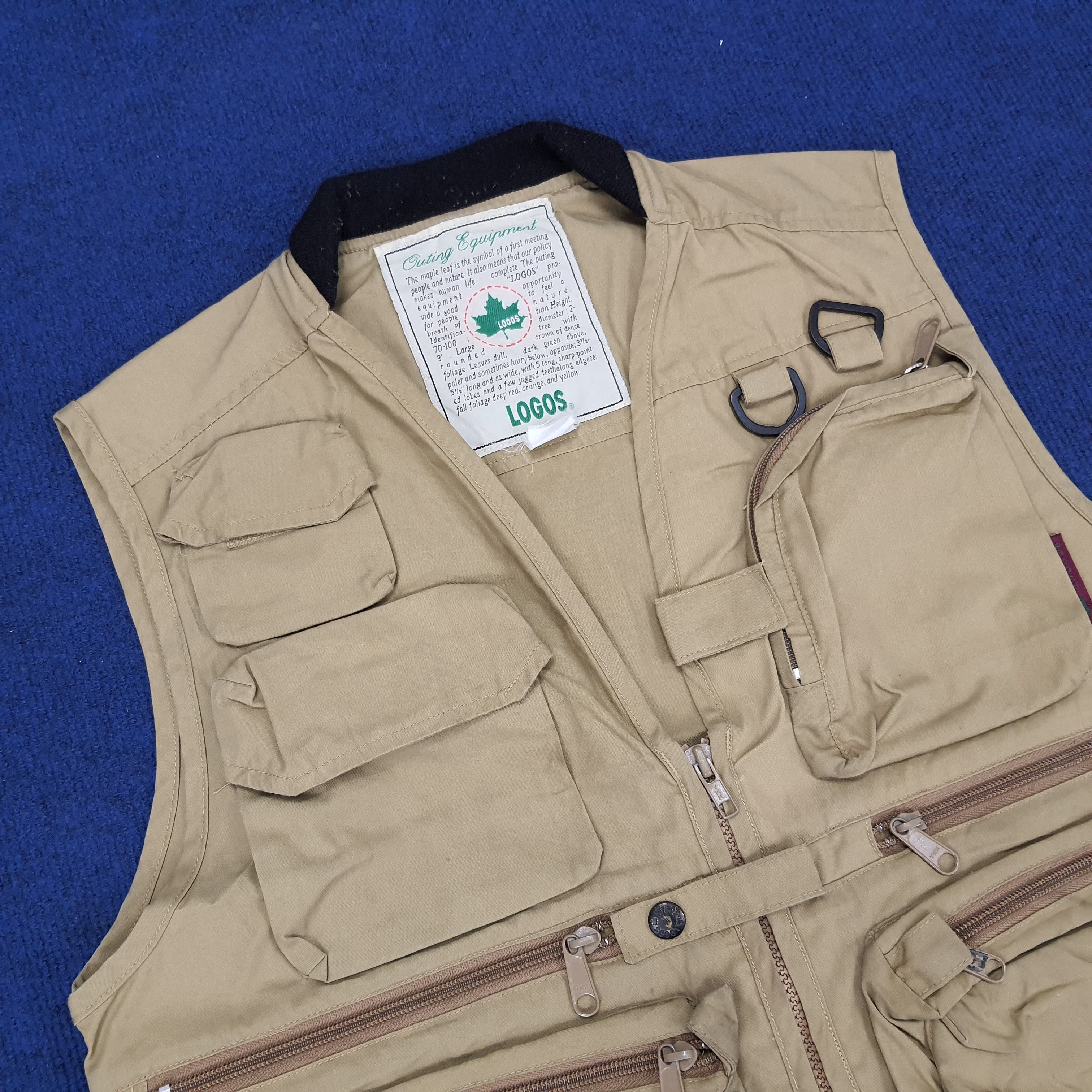 Vintage Vintage Logos Vests With Multi Pocket Tactical Size US M / EU 48-50 / 2 - 2 Thumbnail