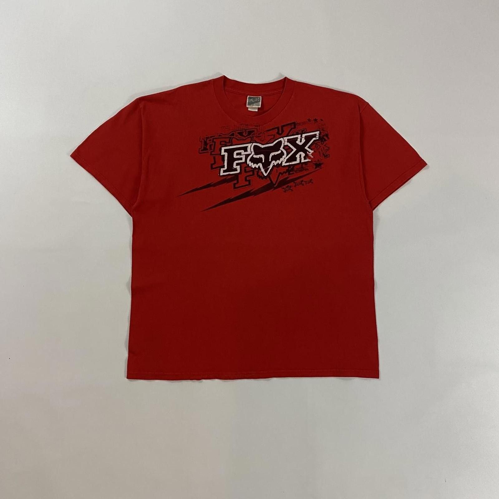 Fox Racing Y2K Fox Racing Red Tee Size US XL / EU 56 / 4 - 1 Thumbnail