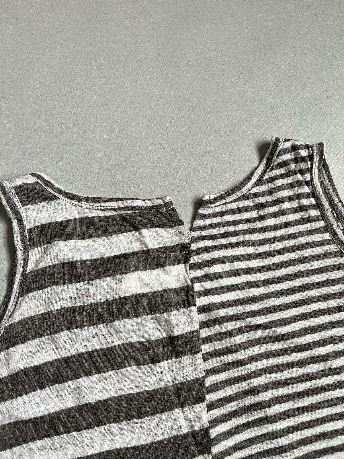 Rundholz RUNDHOLZ Black Label Striped Asymmetrical Grey Tank Top Size S / US 4 / IT 40 - 9 Thumbnail
