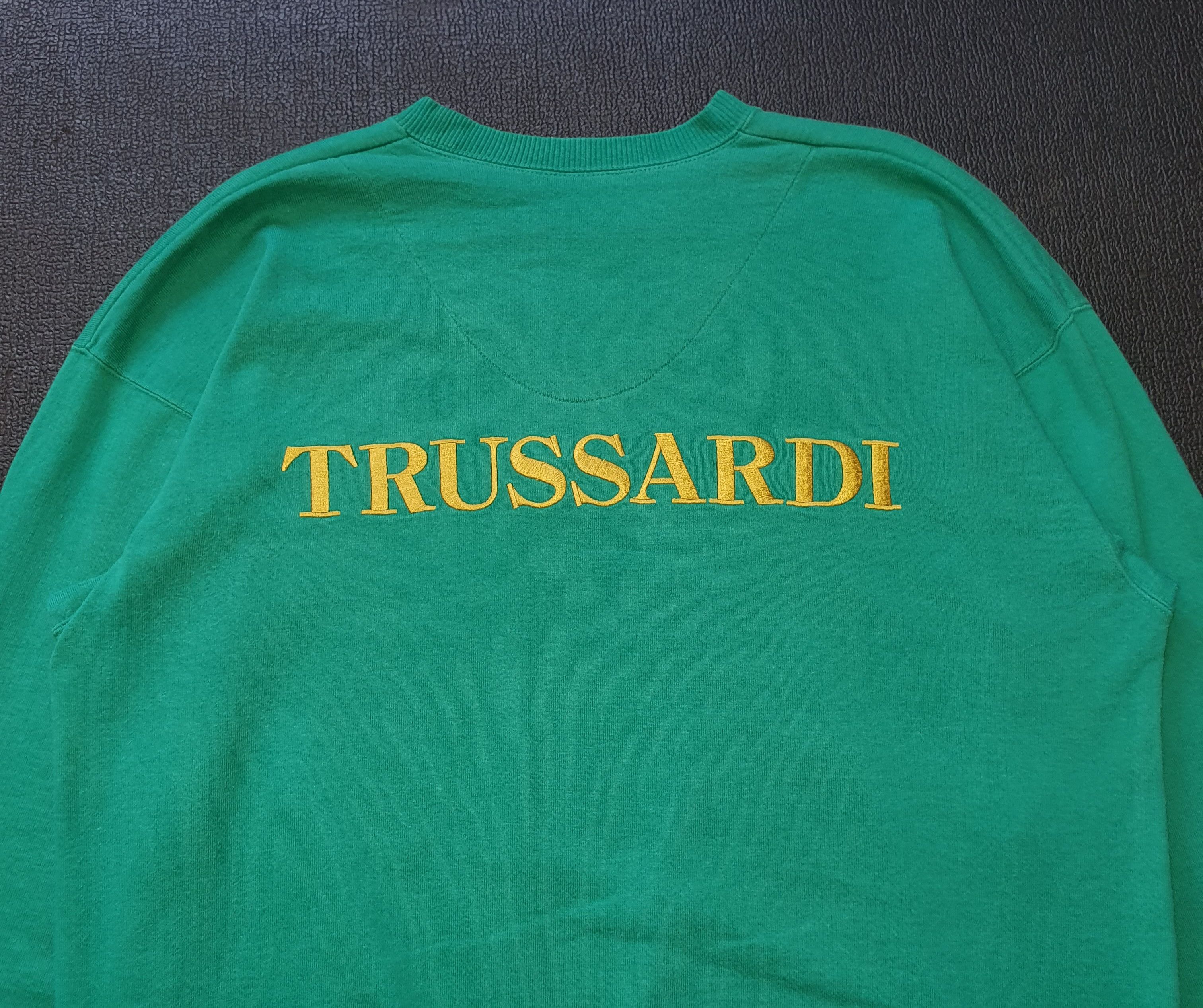 Trussardi × Vintage TRUSSARDI 1990s sweatshirt pullover 90s size Large Size US L / EU 52-54 / 3 - 2 Thumbnail