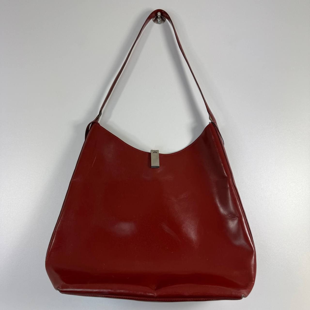 Gucci Gucci Red Leather Shoulder Bag Vintage Size ONE SIZE - 2 Thumbnail
