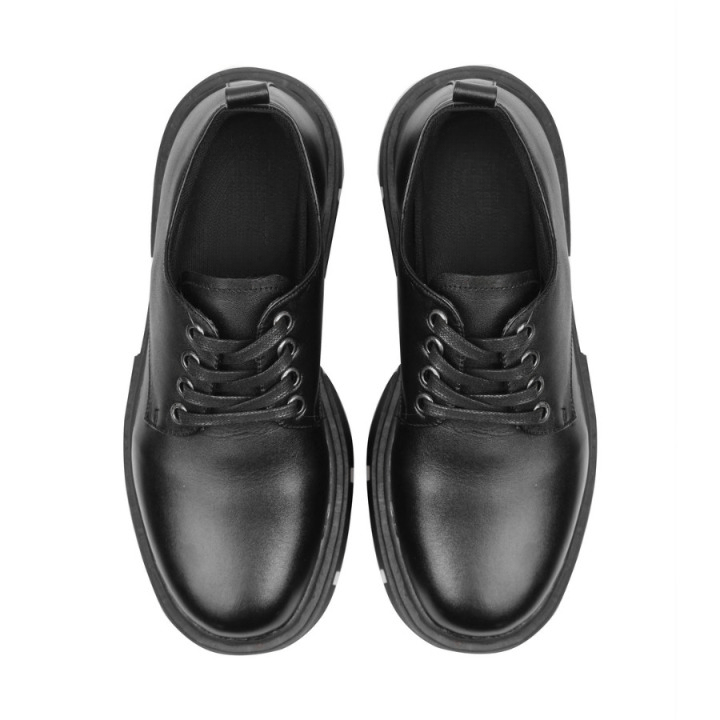 Designer × Genuine Leather Azco Rhino Derby Chunky Black Leather Size US 10 / EU 43 - 2 Thumbnail