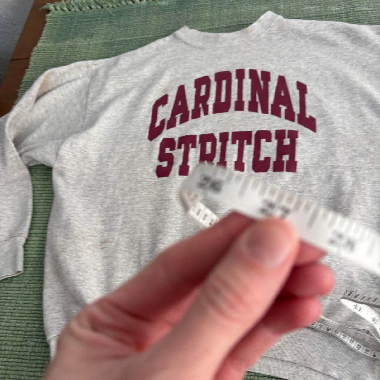 Velva Sheen Vintage 1980s Cardinal Stritch gray cotton sweatshirt XL Size US XL / EU 56 / 4 - 9 Thumbnail
