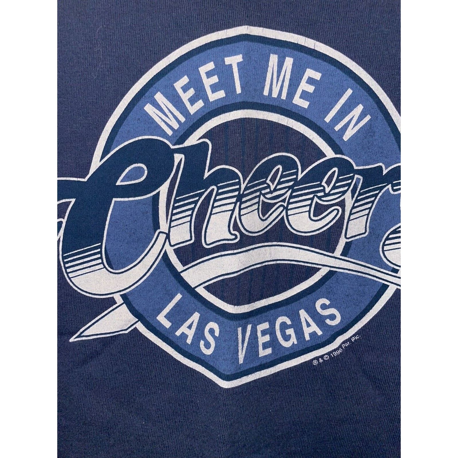 Vintage Vintage Cheers Shirt Las Vegas Meet Me HRLA Tv Show Tee 1996 Size US M / EU 48-50 / 2 - 6 Thumbnail