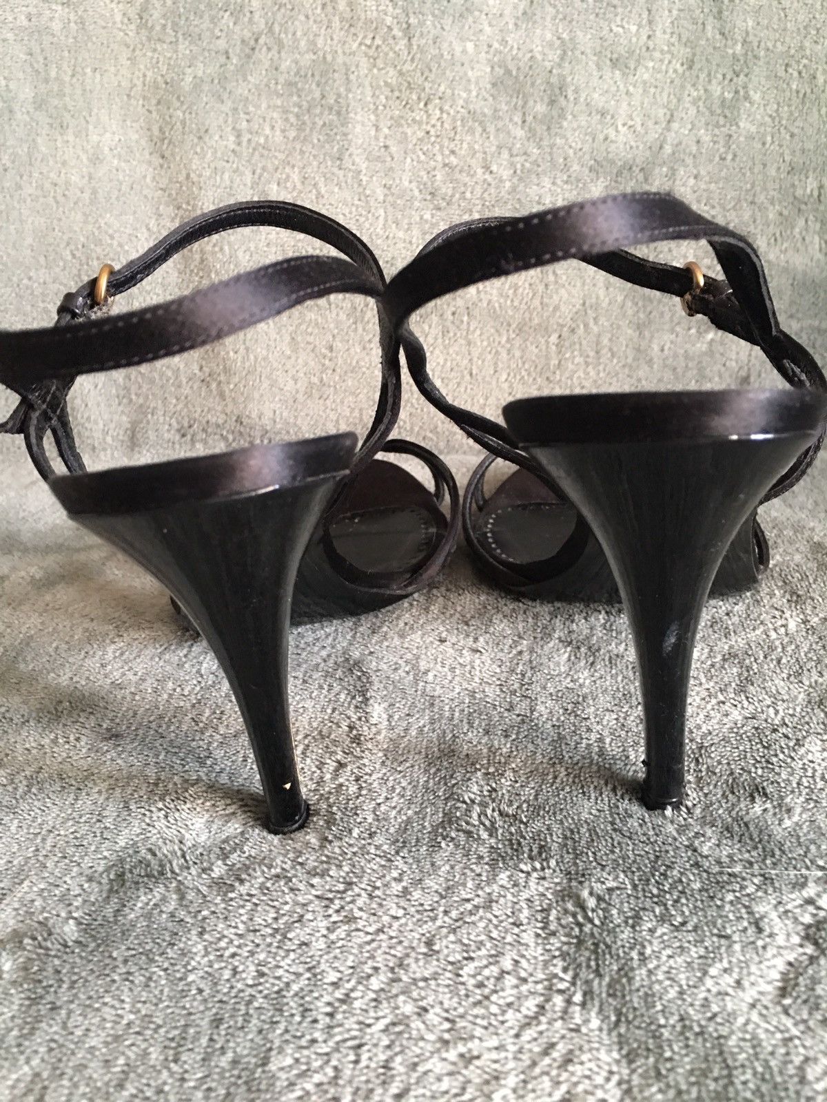 Moschino Moschino Cheap and Chic Black Leather Strappy Heels EU 39 Size US 9 / IT 39 - 5 Thumbnail