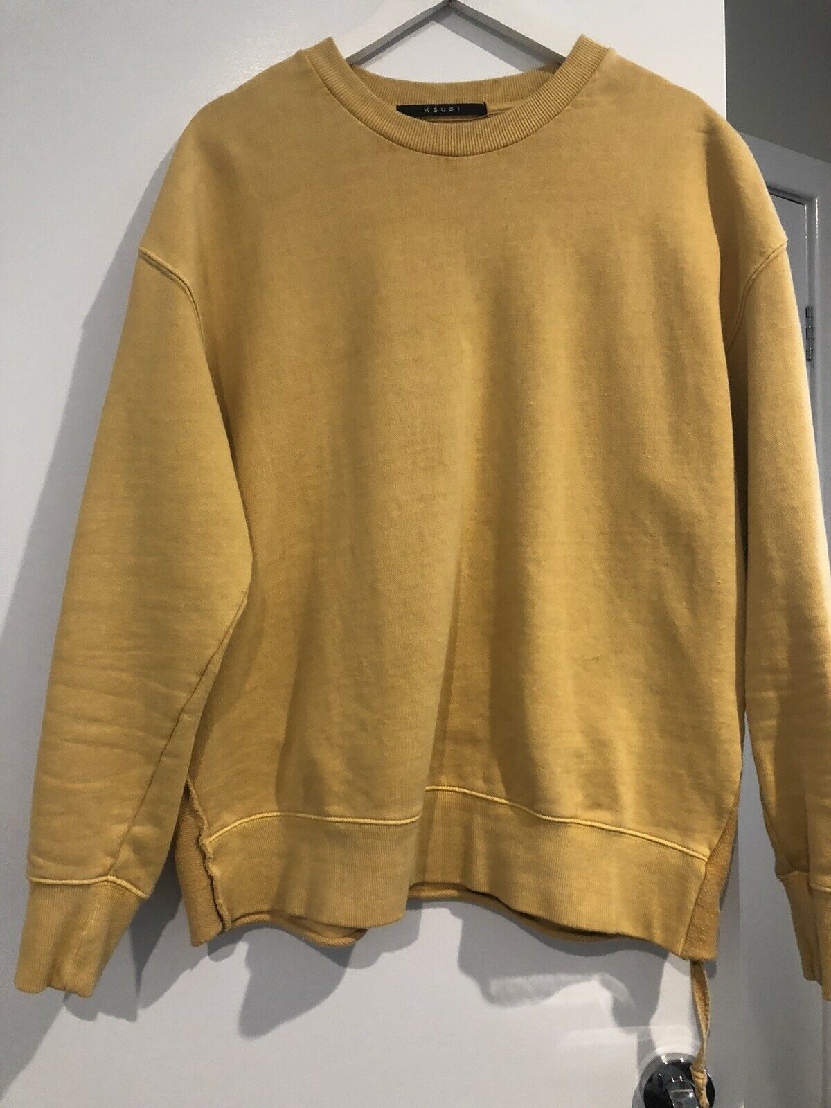 image of Ksubi Seeing Lines Sweat in Wash Gold, Men's (Size Medium)