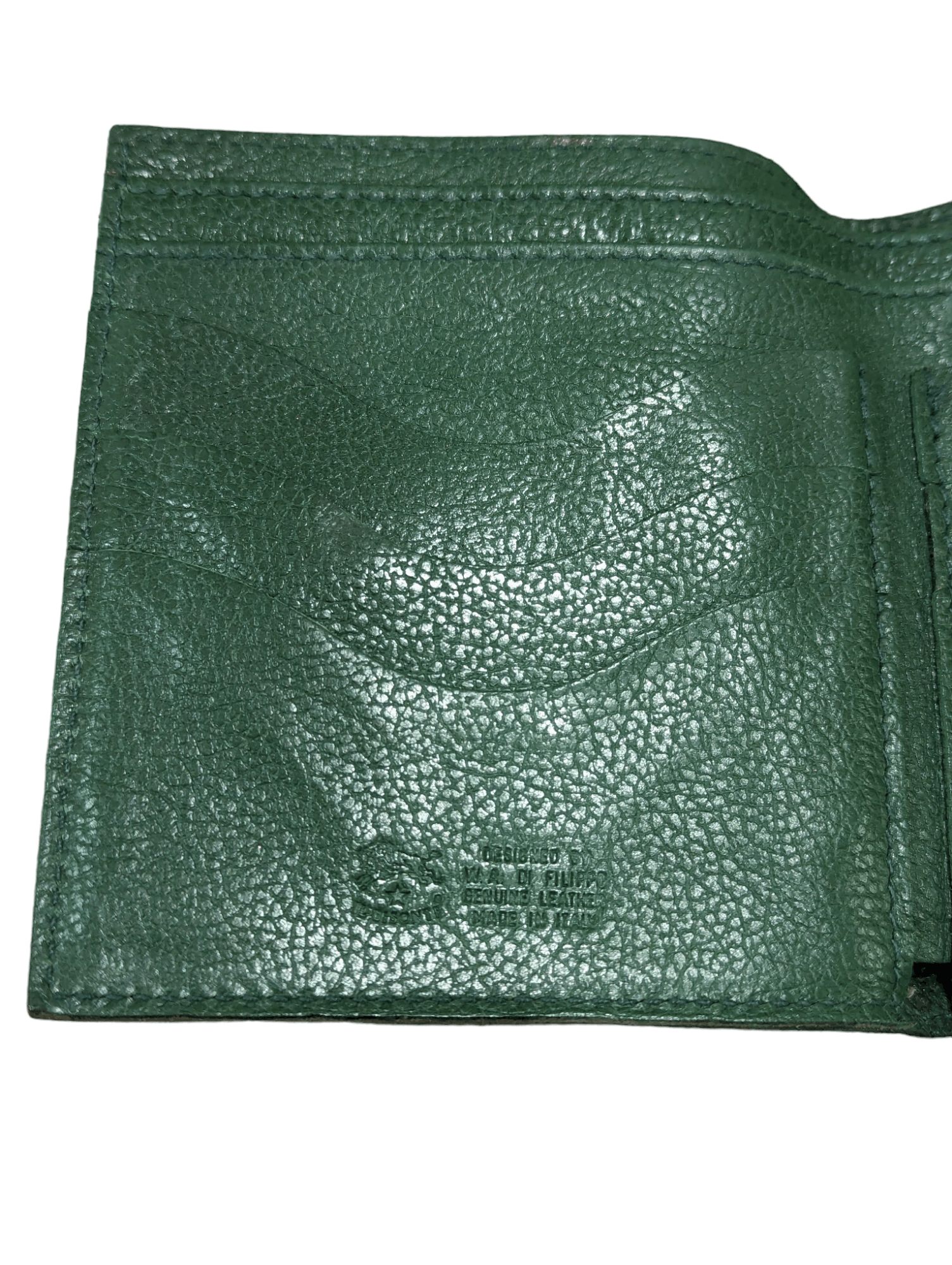 Il Bisonte Il Bisonte Purse Bi-fold Wallet Green Cowhide Size ONE SIZE - 7 Thumbnail