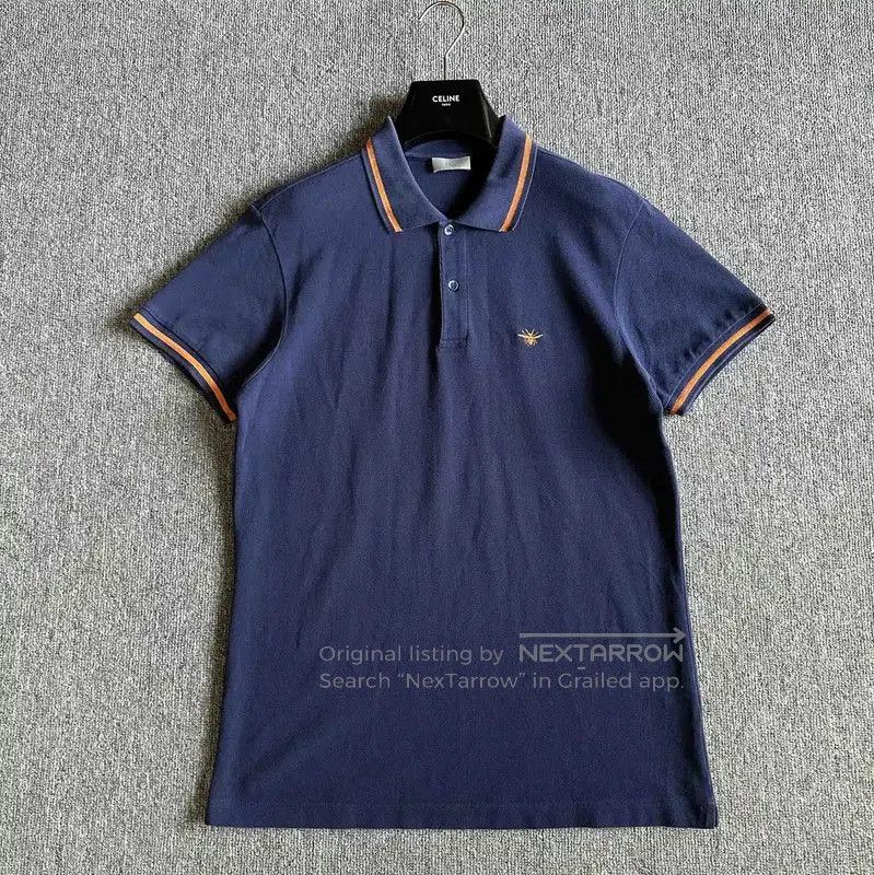 Dior Dior Seasonal Navy Cotton Polo Shirt for Men . Size US XL / EU 56 / 4 - 1 Thumbnail