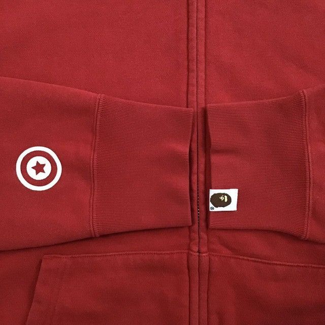 Bape BAPE Red x red camo shark full zip hoodie a bathing ape Size US L / EU 52-54 / 3 - 6 Thumbnail