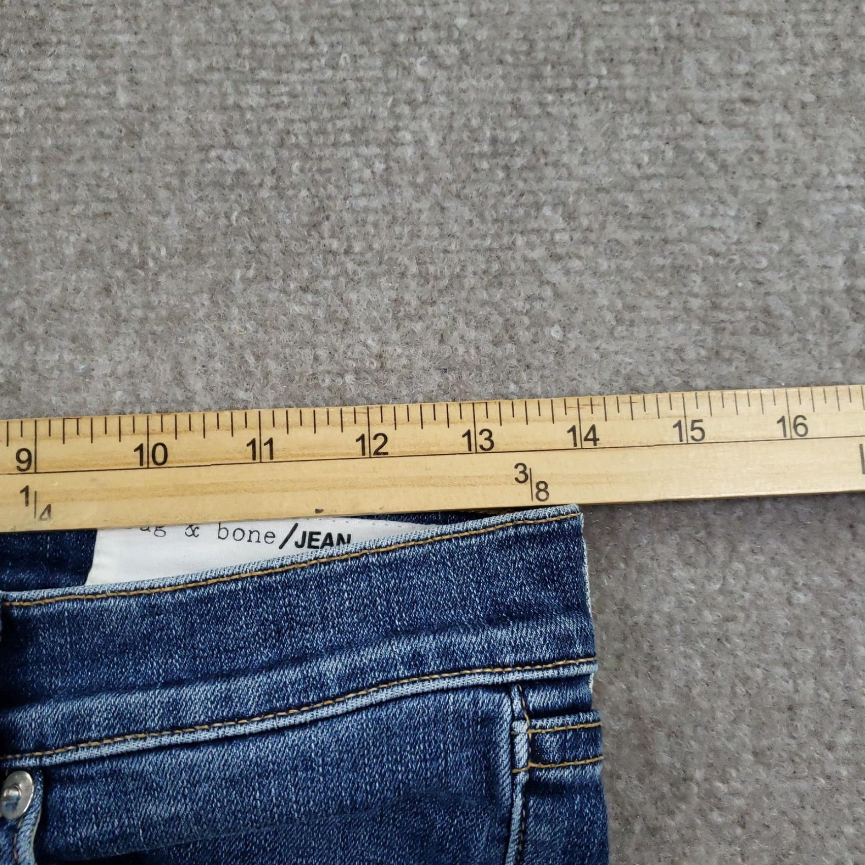 Rag & Bone Rag & Bone Jeans 27 In Blue 10 Inch Ankle Skinny Womens Regular Size 27 Denim Cotton Polyurethane Stretch Distressed Pockets Zip Fly Release Hem Size 27" / US 4 / IT 40 - 7 Thumbnail