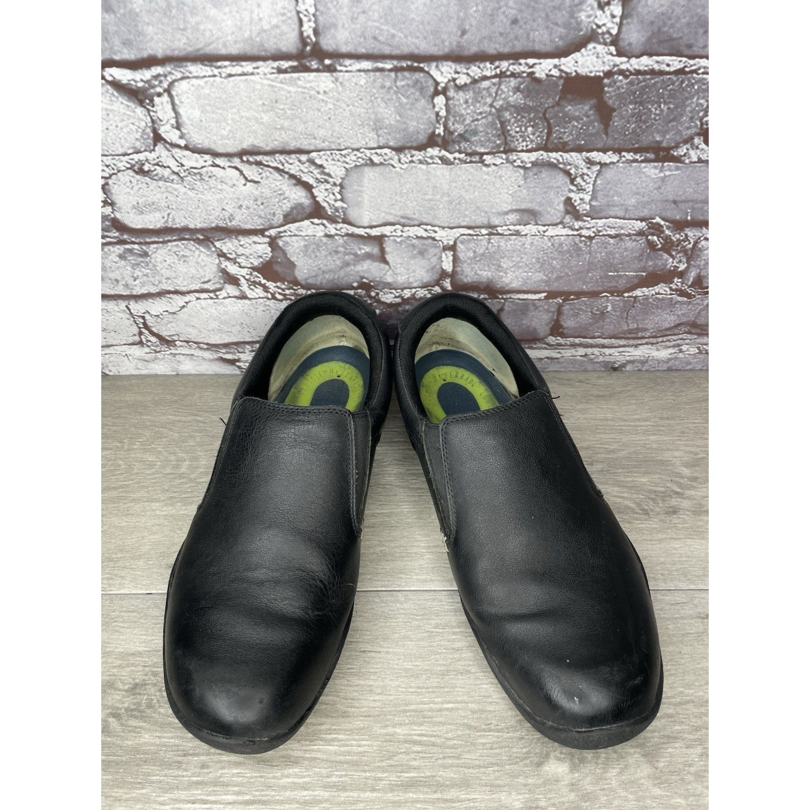 Guru Kuru Kivi Black Leather 10250180 Slip On Walking Loafers Com Size US 9.5 / EU 42-43 - 12 Thumbnail