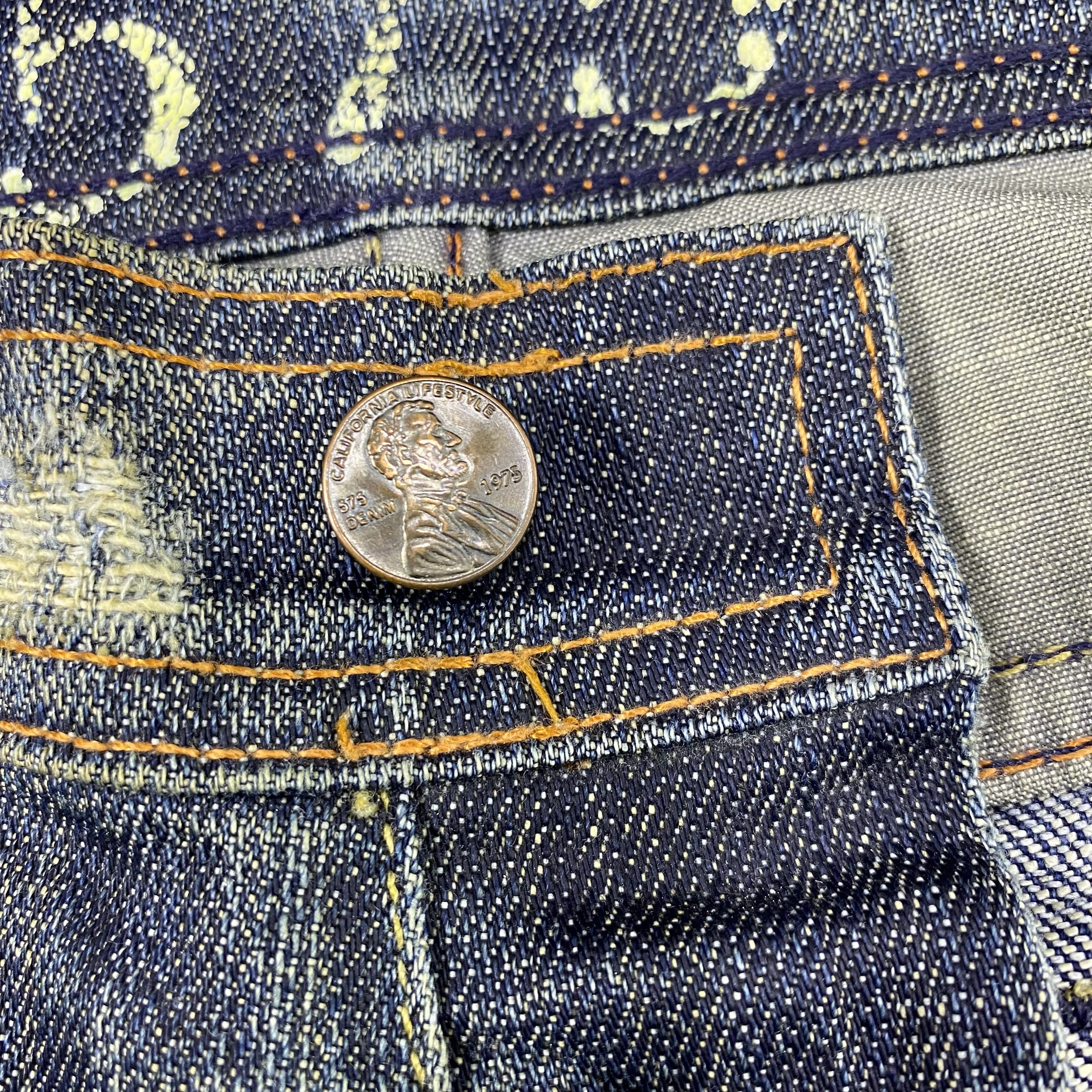 Jean × Vintage Vintage 575 Rusty FLARE Denim Faded Jeans-J1162 Size US 32 / EU 48 - 8 Thumbnail