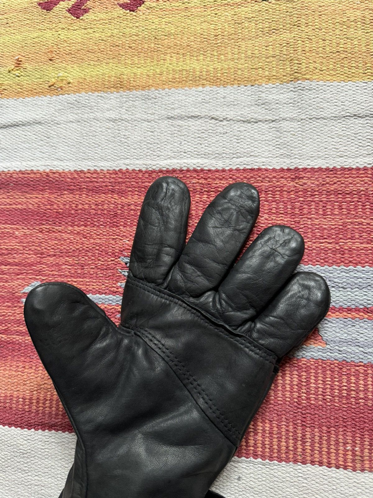 Genuine Leather Vintage Intermediate Cold / Wet US Army Leather Gloves Size ONE SIZE - 8 Thumbnail