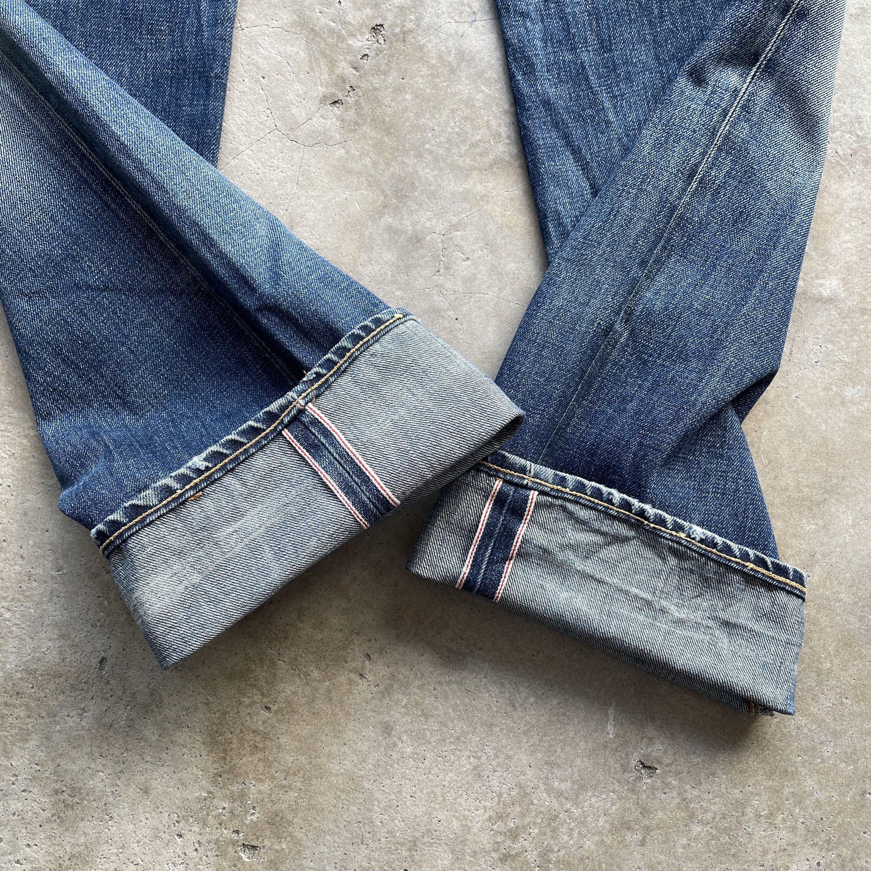 Edwin Vintage Edwin 505sx Distressed Button Fly Selvedge Jeans W30 Size US 30 / EU 46 - 11 Thumbnail