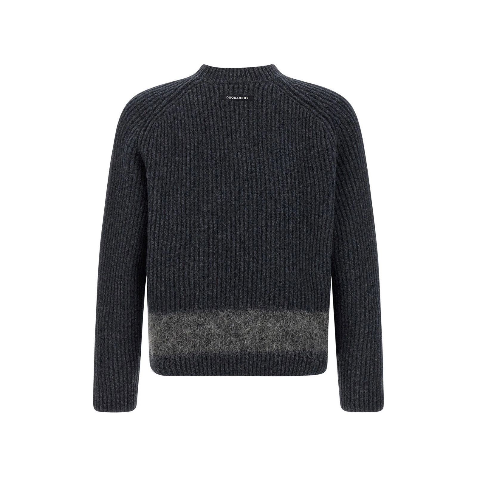 Dsquared2 DSQUARED2 Carded Wool Insert Gray Sweater New & Authentic (M Size US M / EU 48-50 / 2 - 3 Thumbnail