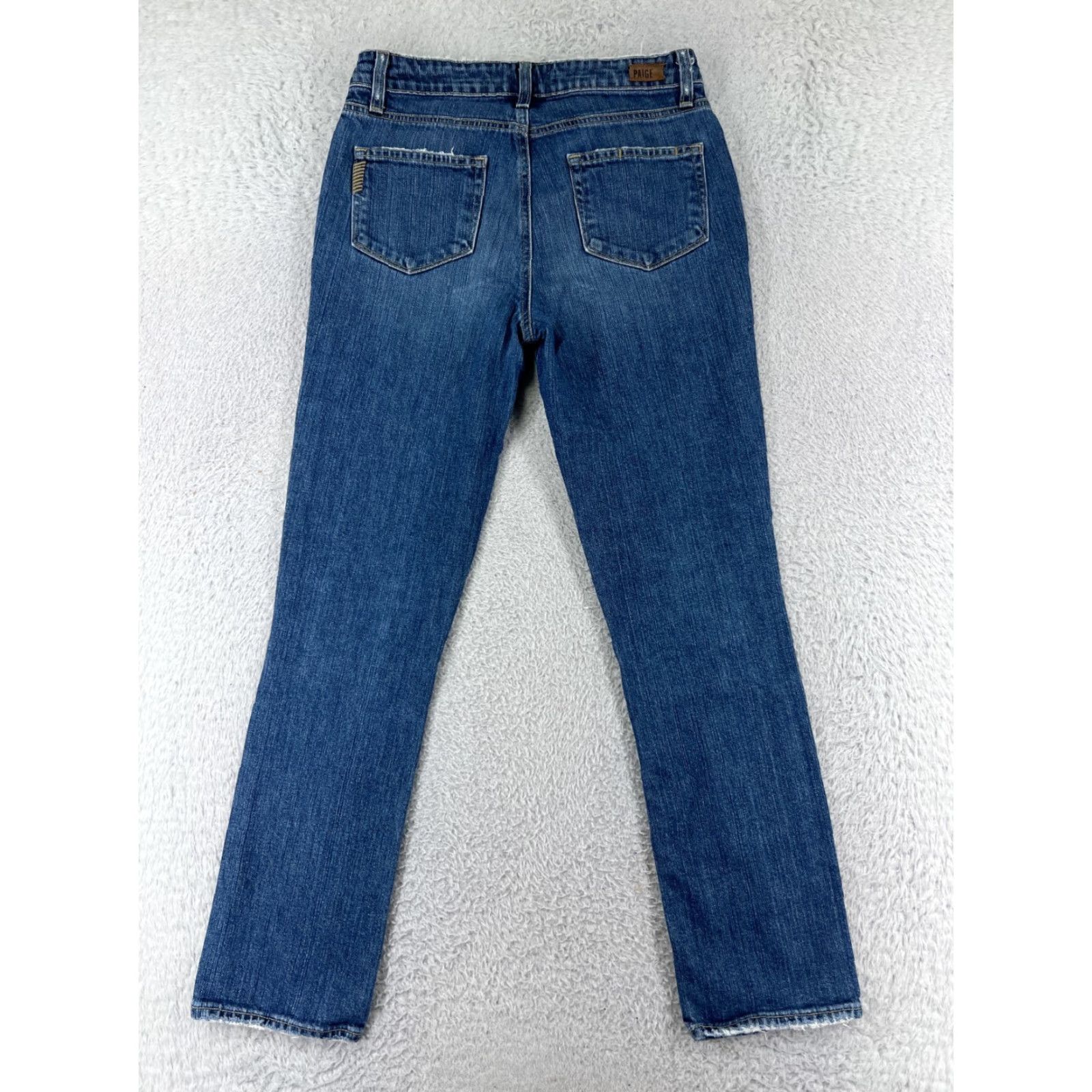 Paige Paige Jeans Womens 26 Blue Denim Anthropologie Julia Straight Leg Cotton Size 26" / US 2 / IT 38 - 2 Thumbnail