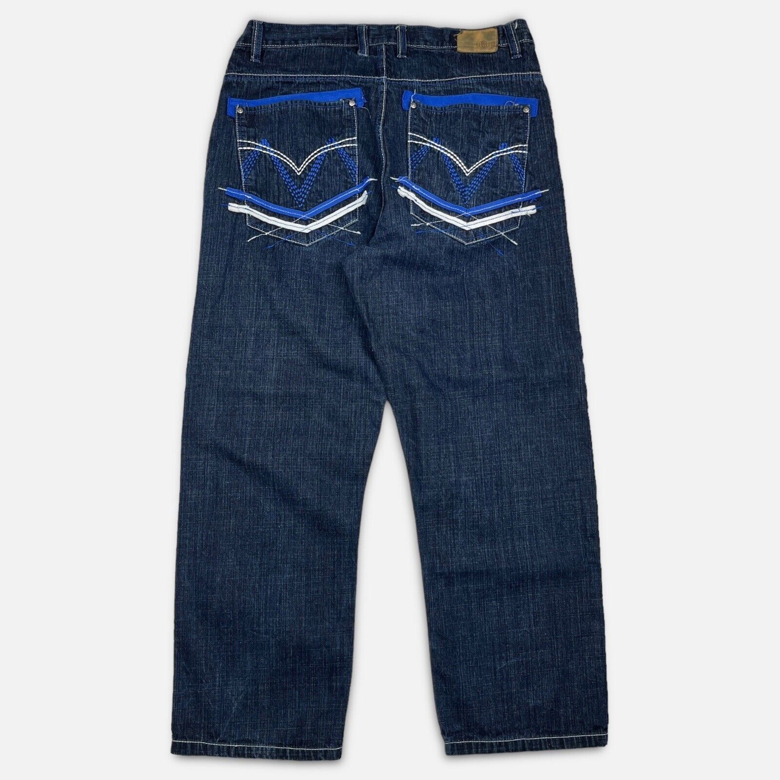 Streetwear × Vintage Vtg Y2K Ubug Baggy Jeans 39x31 Embroidered Skater ...