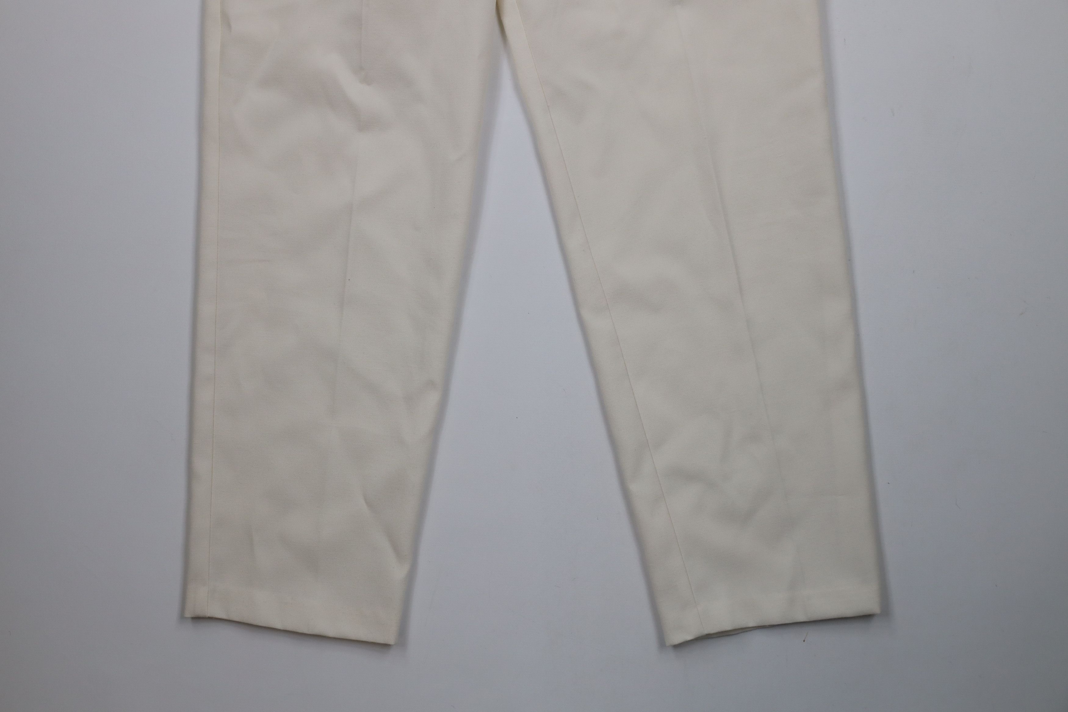 Vintage Vintage 90s Streetwear Sheer Tapered Leg Chinos Pants Cream Size 34" / US 12 / IT 48 - 4 Thumbnail