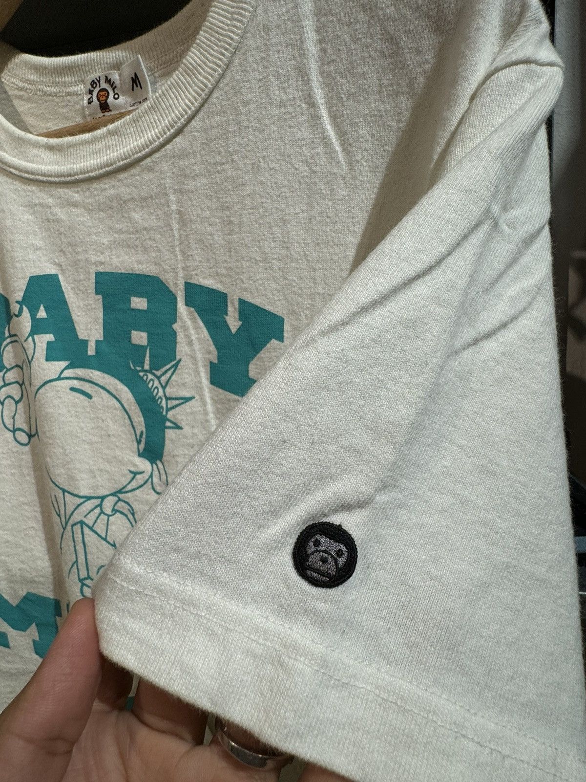 Bape Vintage 2006 Baby Milo Liberty White Tee Size US M / EU 48-50 / 2 - 7 Thumbnail