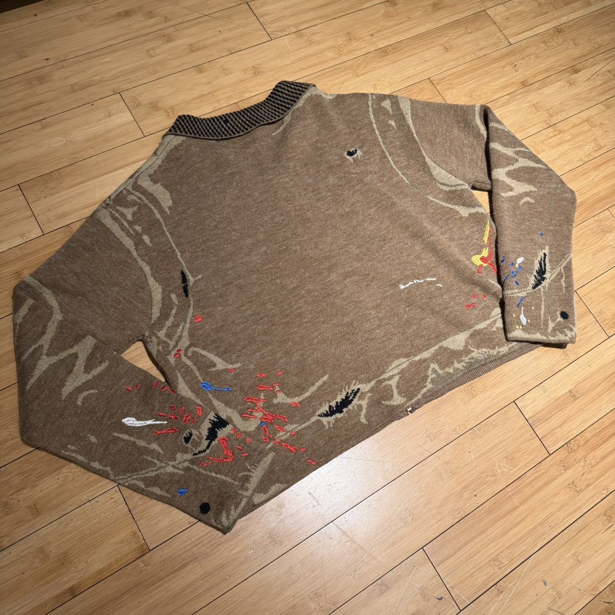 House of Errors Knitted Paint Splattered Jacket (1of1) Size US M / EU 48-50 / 2 - 6 Thumbnail