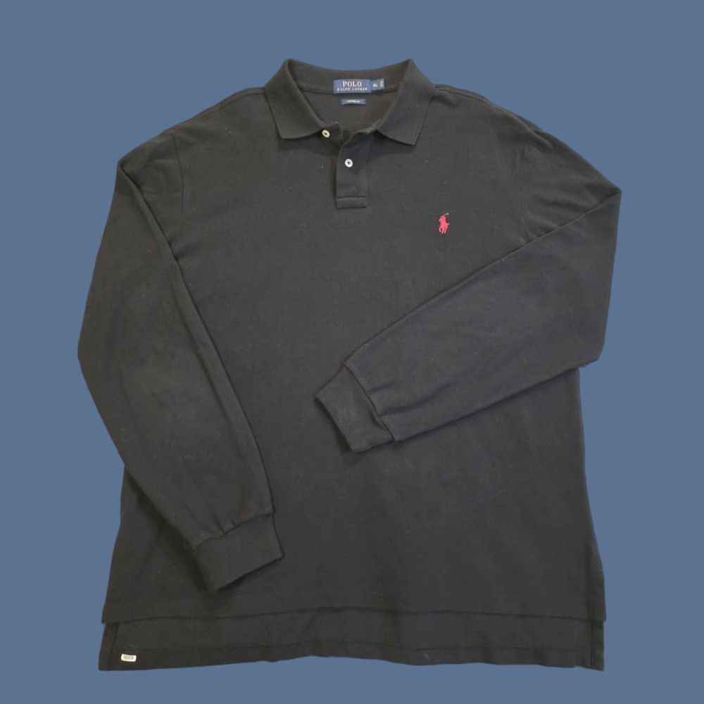 Polo Ralph Lauren Polo Ralph Lauren Polo Shirt Long Sleeve Black XL Regular Fit Men’s Size XL Size US XL / EU 56 / 4 - 1 Thumbnail