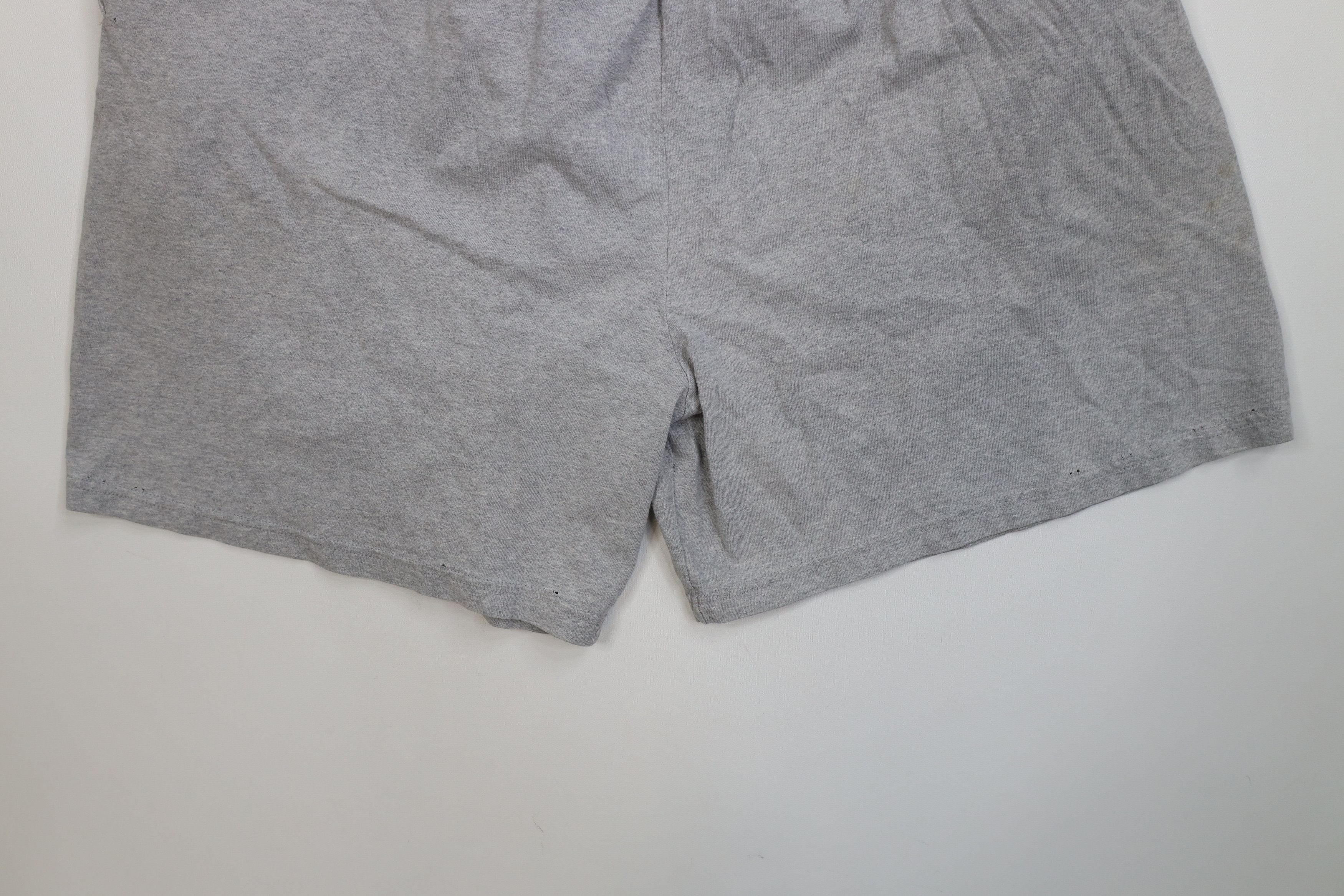 Champion Vintage 90s Champion Spell Above Knee Shorts Heather Gray Size US 36 / EU 52 - 14 Thumbnail