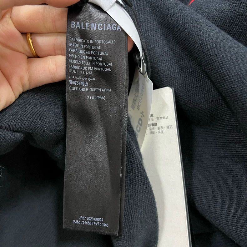 Balenciaga Balenciaga Black Double B Pattern Printed Unicorn Hoodie Size US M / EU 48-50 / 2 - 4 Thumbnail
