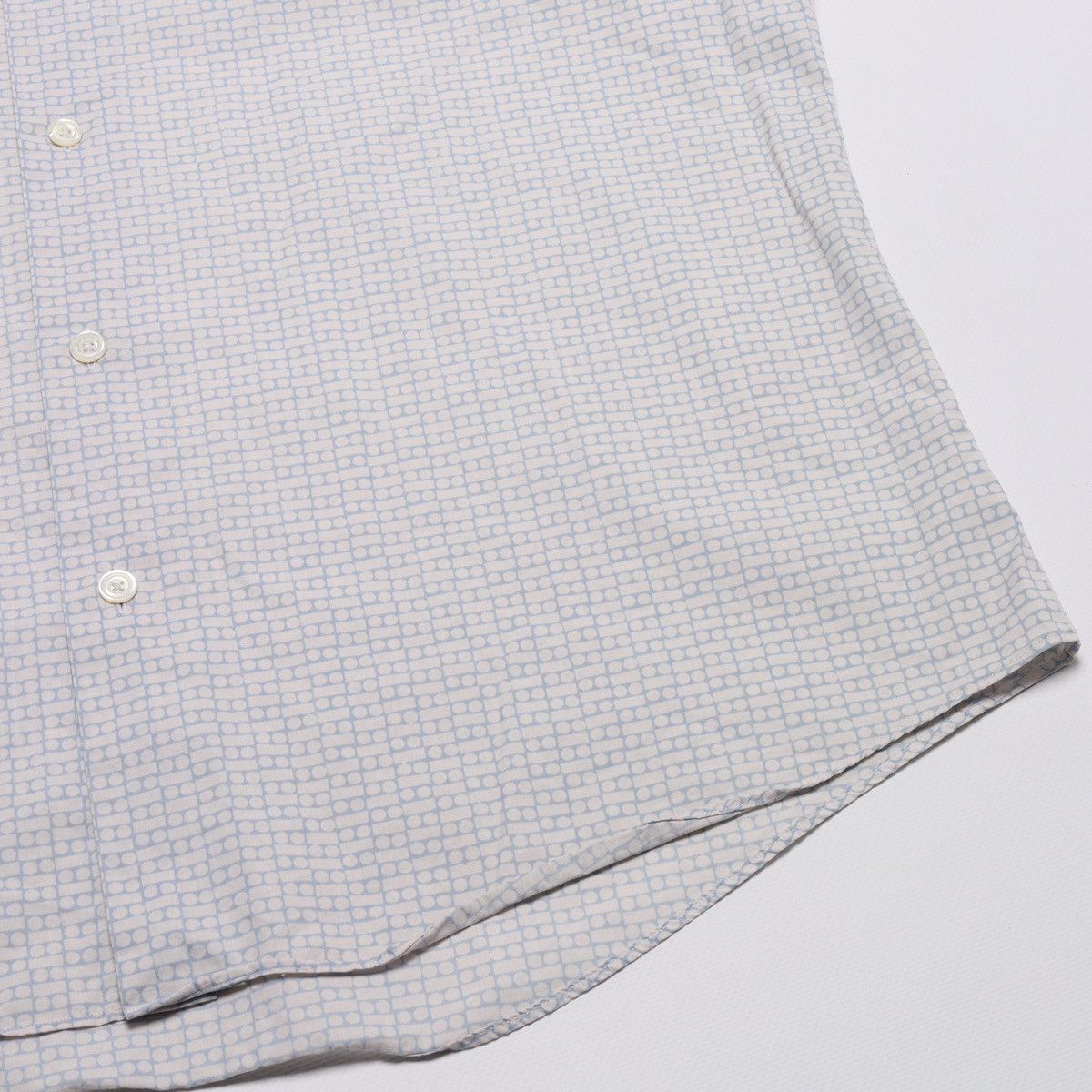 Hermes Hermes France Printed Cotton Shirt Short Sleeve White Size US M / EU 48-50 / 2 - 9 Thumbnail