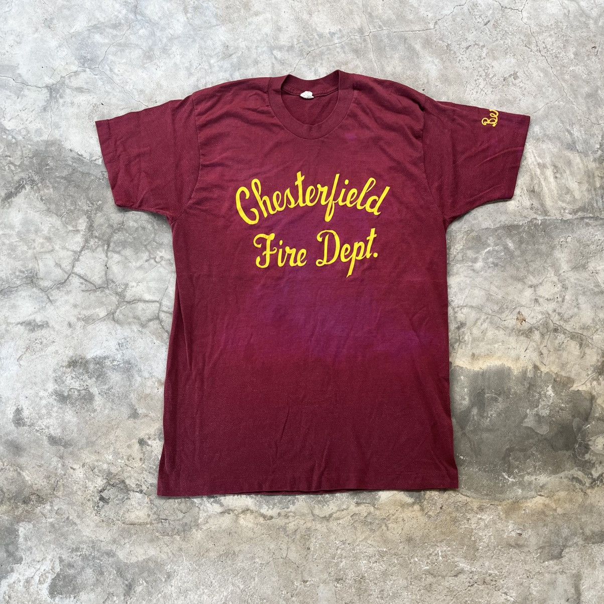Vintage 1980s Chesterfield Fire Dept tee Size US XXS / EU 40 - 1 Thumbnail