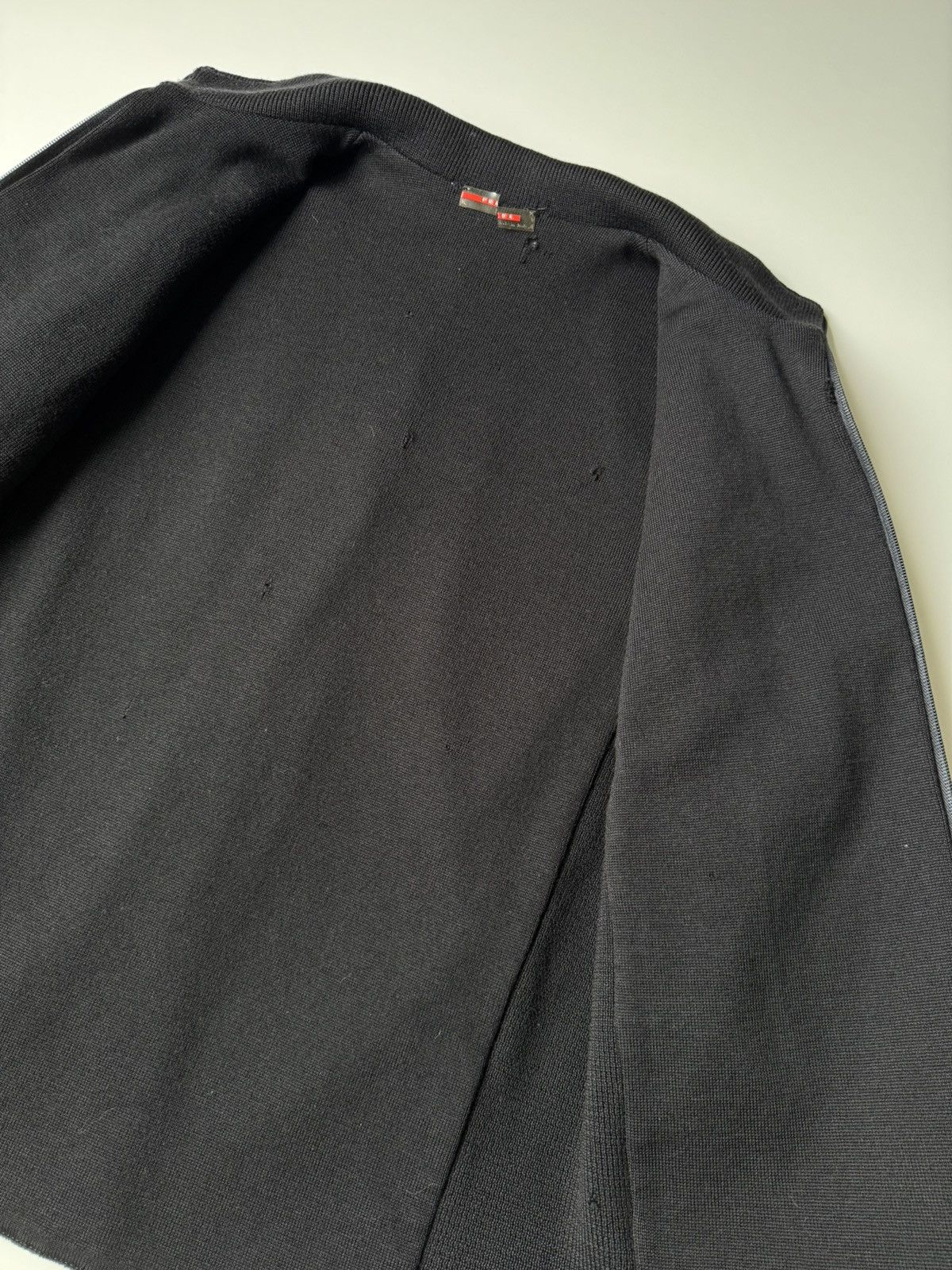 Prada Prada Black Nylon and Wool Jacket Made in Italy Bomber RARE Size US M / EU 48-50 / 2 - 12 Thumbnail