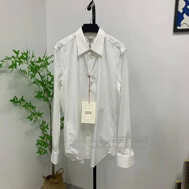 Alexander McQUEEN Men's Cotton White Shirt .
