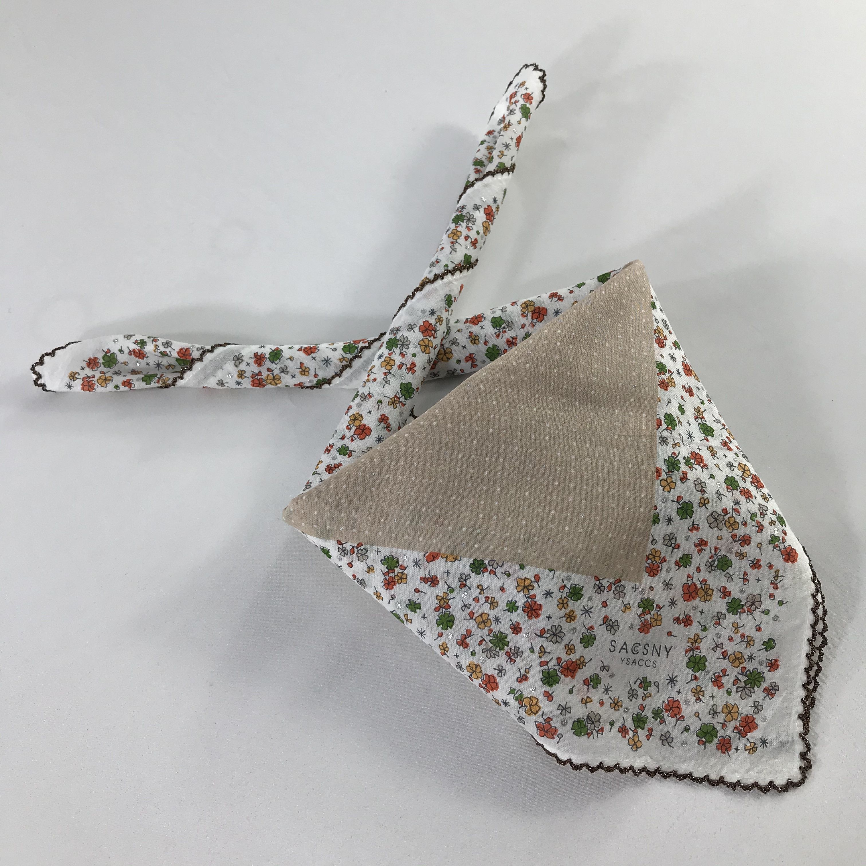 Vintage × Yohji Yamamoto Y'Saccs Bandana / Handkerchief / Neckerchief - S815 Size ONE SIZE - 4 Thumbnail