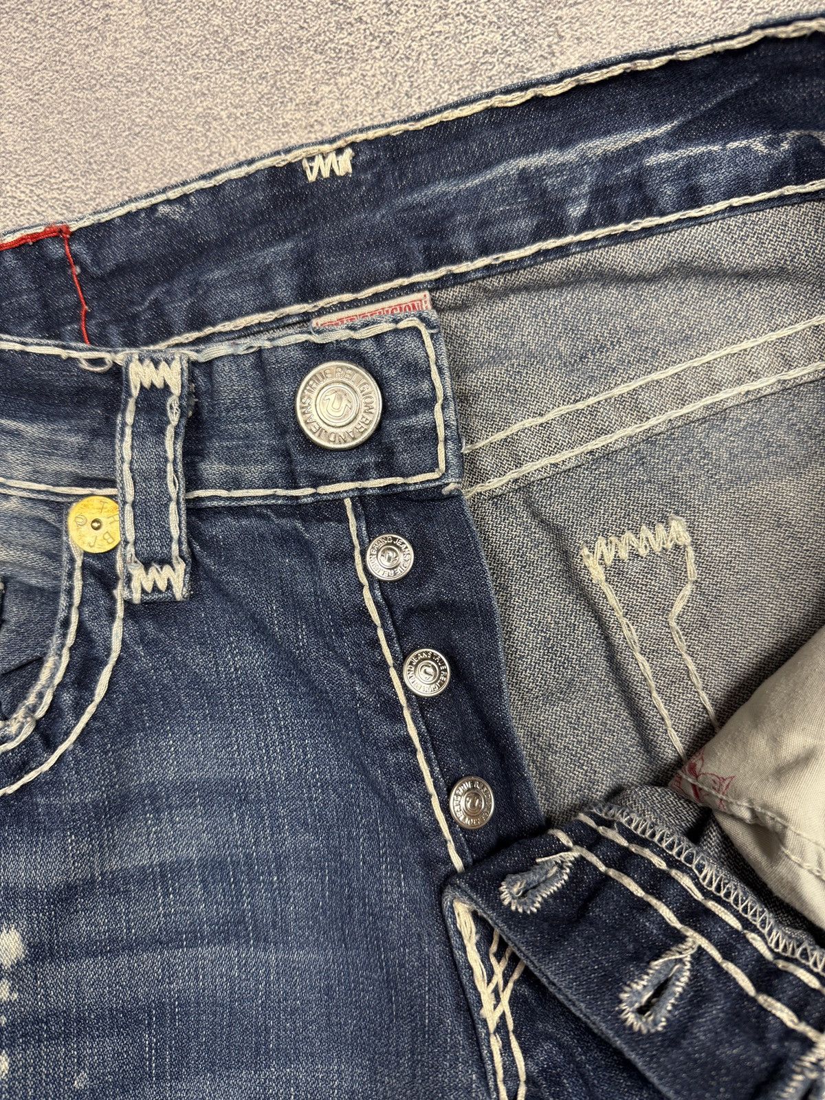 True Religion Crazy True Religion Jeans Big Logo StreetWear Size US 33 - 7 Thumbnail