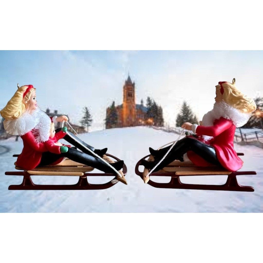 Other Hallmark Keepsake Winter Fun With Barbie Kelly 1999 Christm Size ONE SIZE - 3 Thumbnail
