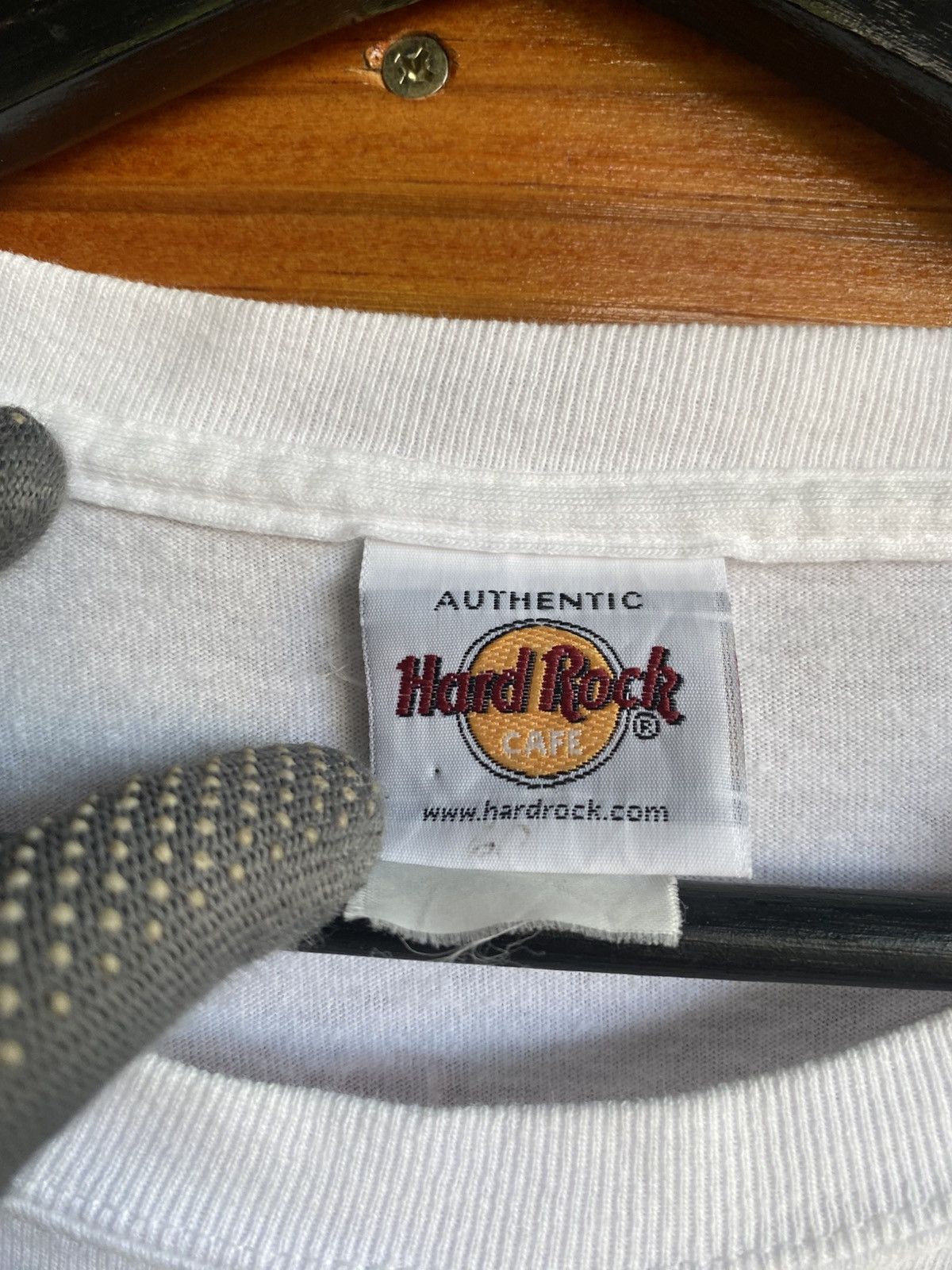 Hard Rock Cafe Vintage Hard Rock Cafe Las Vegas Graphic T-Shirt | 90s White Size US L / EU 52-54 / 3 - 7 Thumbnail