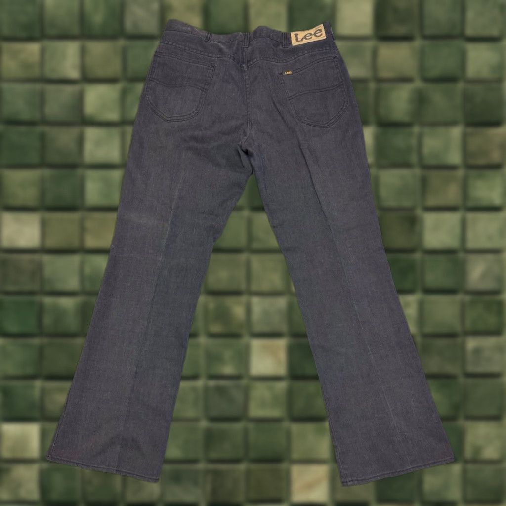 Lee VINTAGE Lee Jeans Bootcut 5-Pocket Denim USA Men 33x32 Blue Inseam 31 Regular Fit 70s Size US 33 - 1 Thumbnail