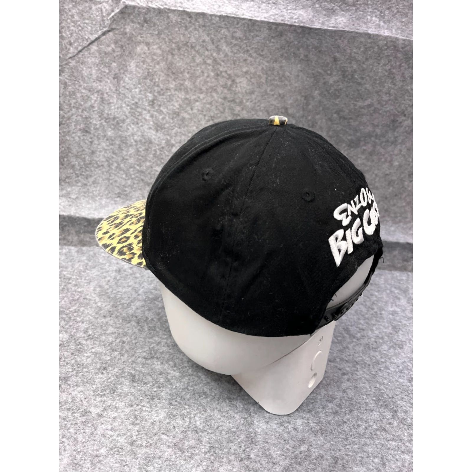 Kenzo VINTAGE SAWFT Enzo & Cass WWE Hat Cap Snap Back Adult OS Black Cotton Poly Leopard Print Size ONE SIZE - 5 Thumbnail