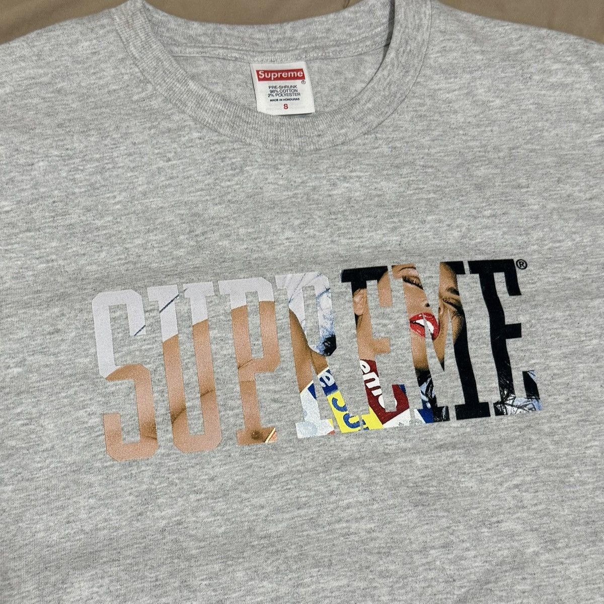 Supreme Supreme Tera Patrick Collegiate Tee Ash Grey Size US S / EU 44-46 / 1 - 2 Thumbnail