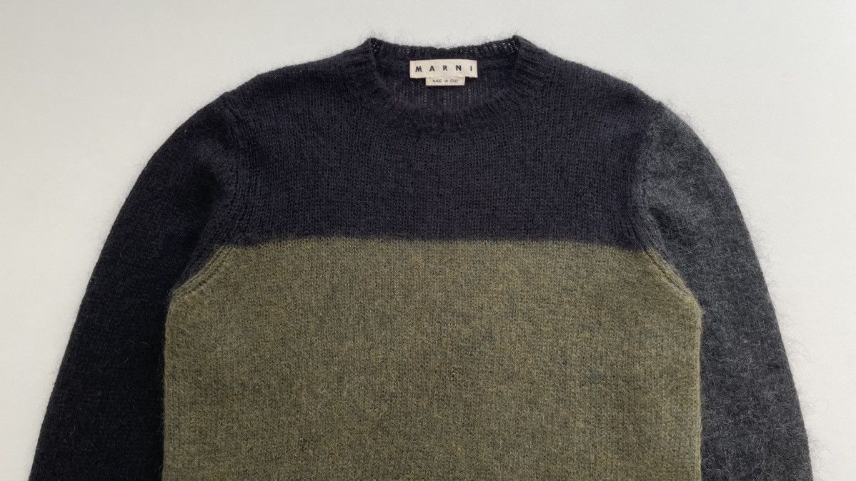 Marni A/W 16 Colour Block Mohair Sweater Size US L / EU 52-54 / 3 - 2 Thumbnail